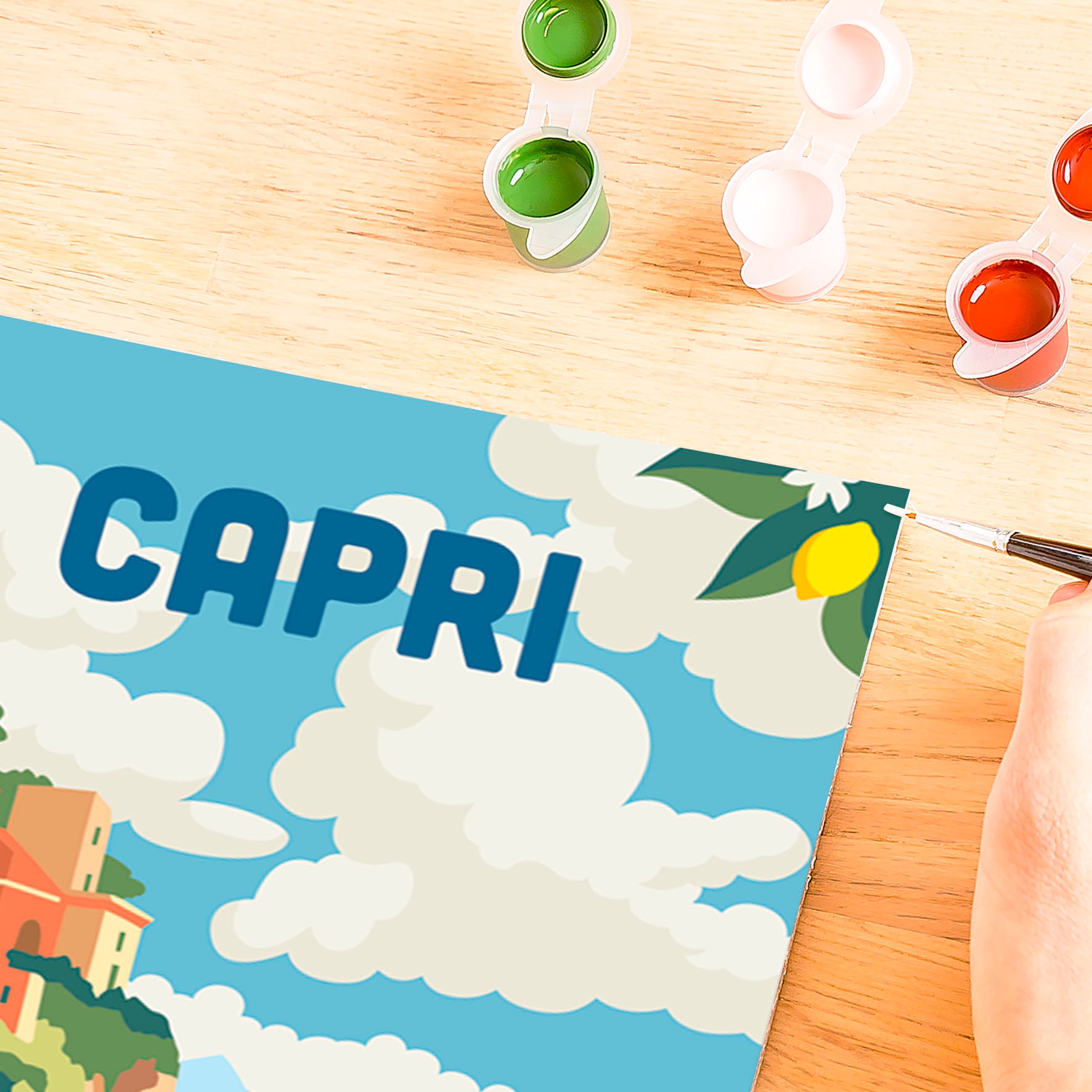 Ravensburger Malen nach Zahlen »CreArt, Adults Trend, Capri«, für Erwachsene; Made in Europe
