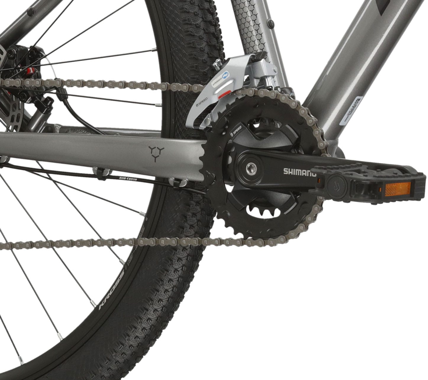 Kross Mountainbike »KROSS MTB Hardtail Hexagon 3.0 29" grau«, 16 Gang, Shimano, ACERA M3020 Schaltwerk, Kettenschaltung