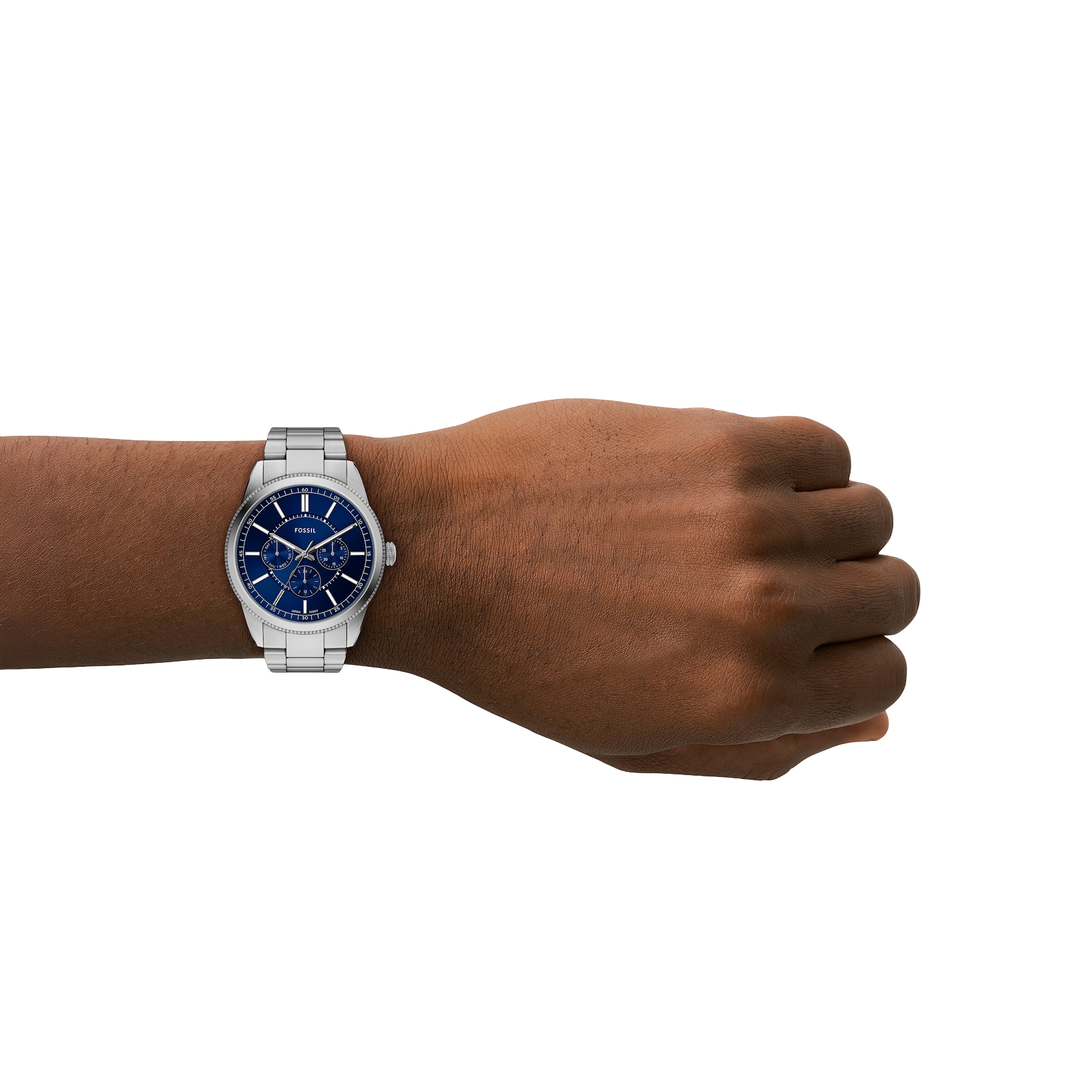 Fossil Quarzuhr »PEARSON«, Armbanduhr, Herrenuhr, Edelstahlarmband, analog, Tag, Wochentag
