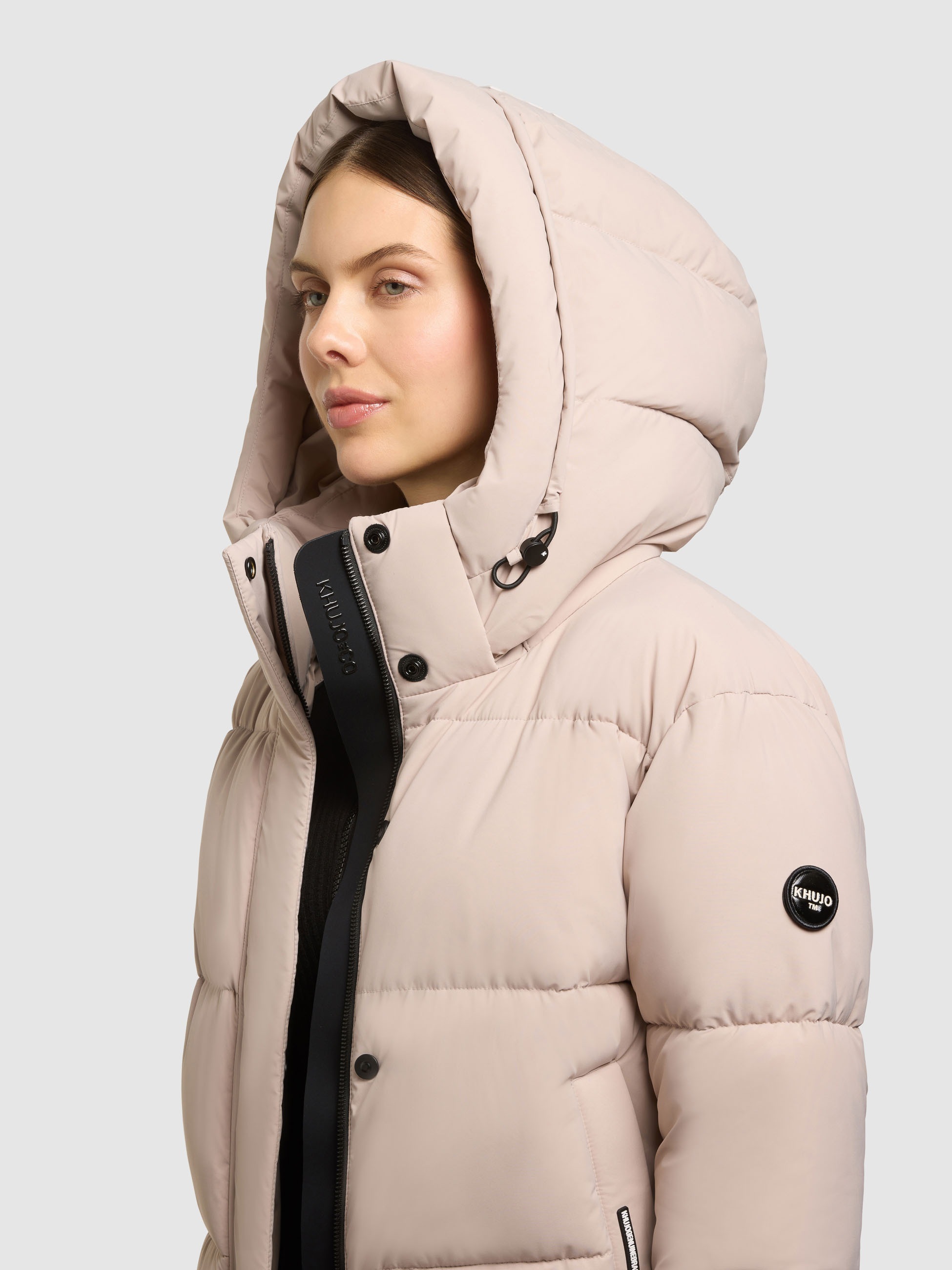 khujo Steppjacke »DEVINA3 MATT« mit Kapuze