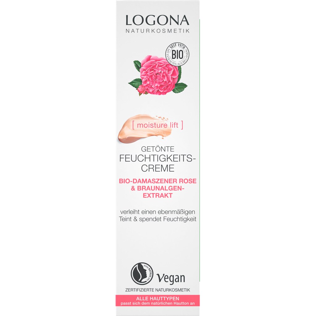 LOGONA Tagescreme »Logona Getönte Feuchtigkeitscreme Rose«