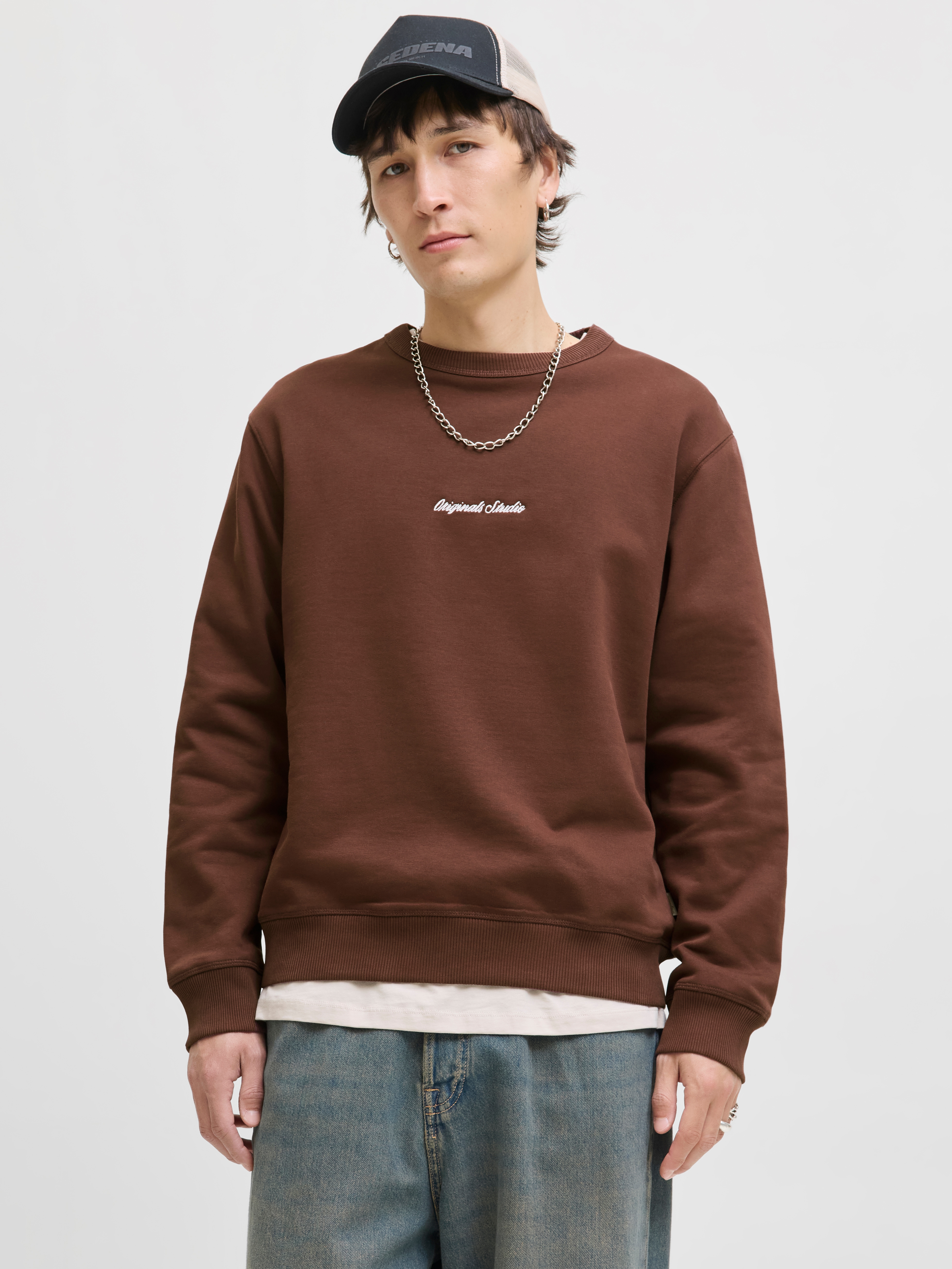 Jack & Jones "JORNORREBRO EMB SWEAT CREW NOOS", mit Logo Print