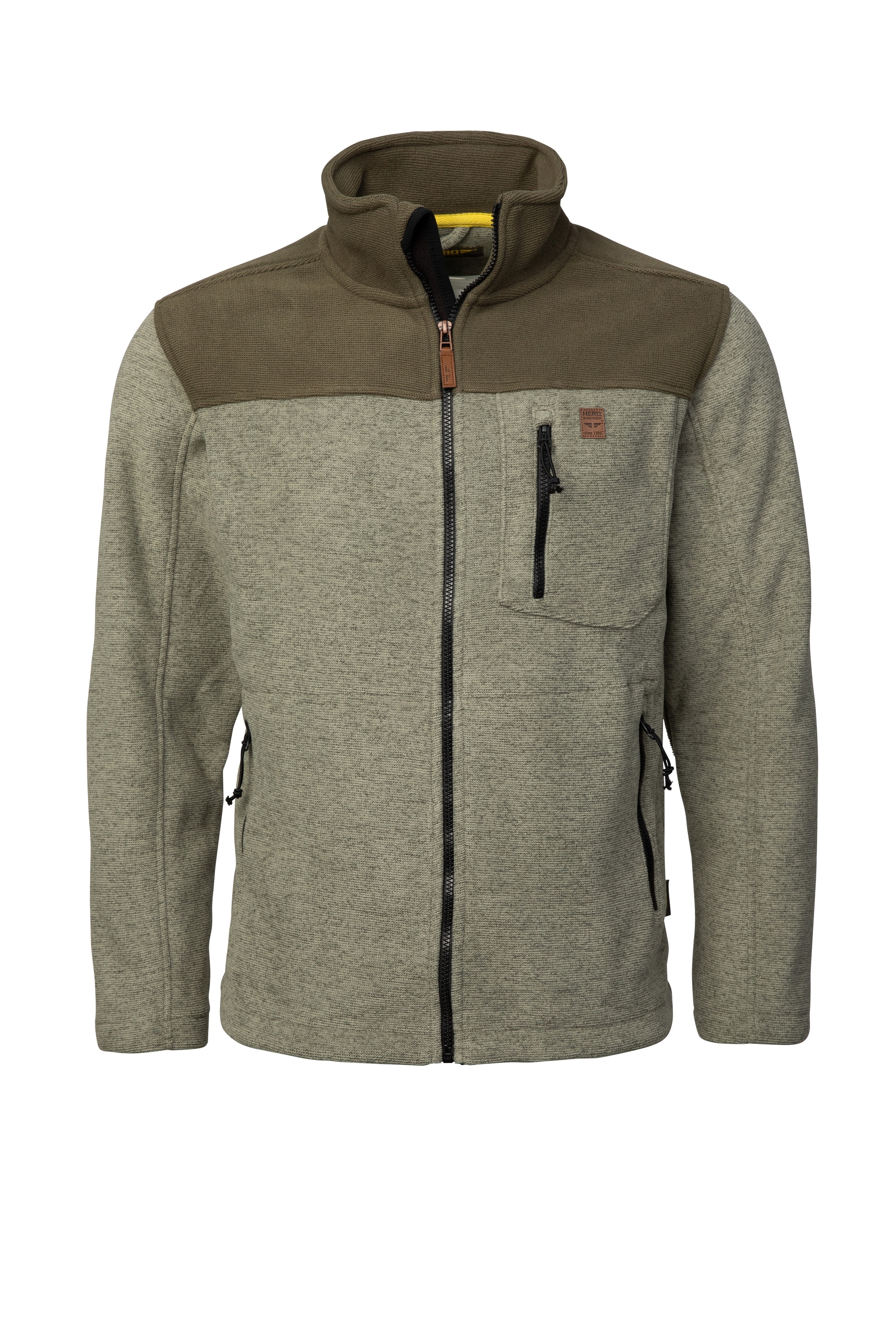 HERO by John Medoox Fleecejacke »JOEL Heavy Strick-Fleecejacke«, Sherpa fleece Straight Fit Casual Sherpa für Herren