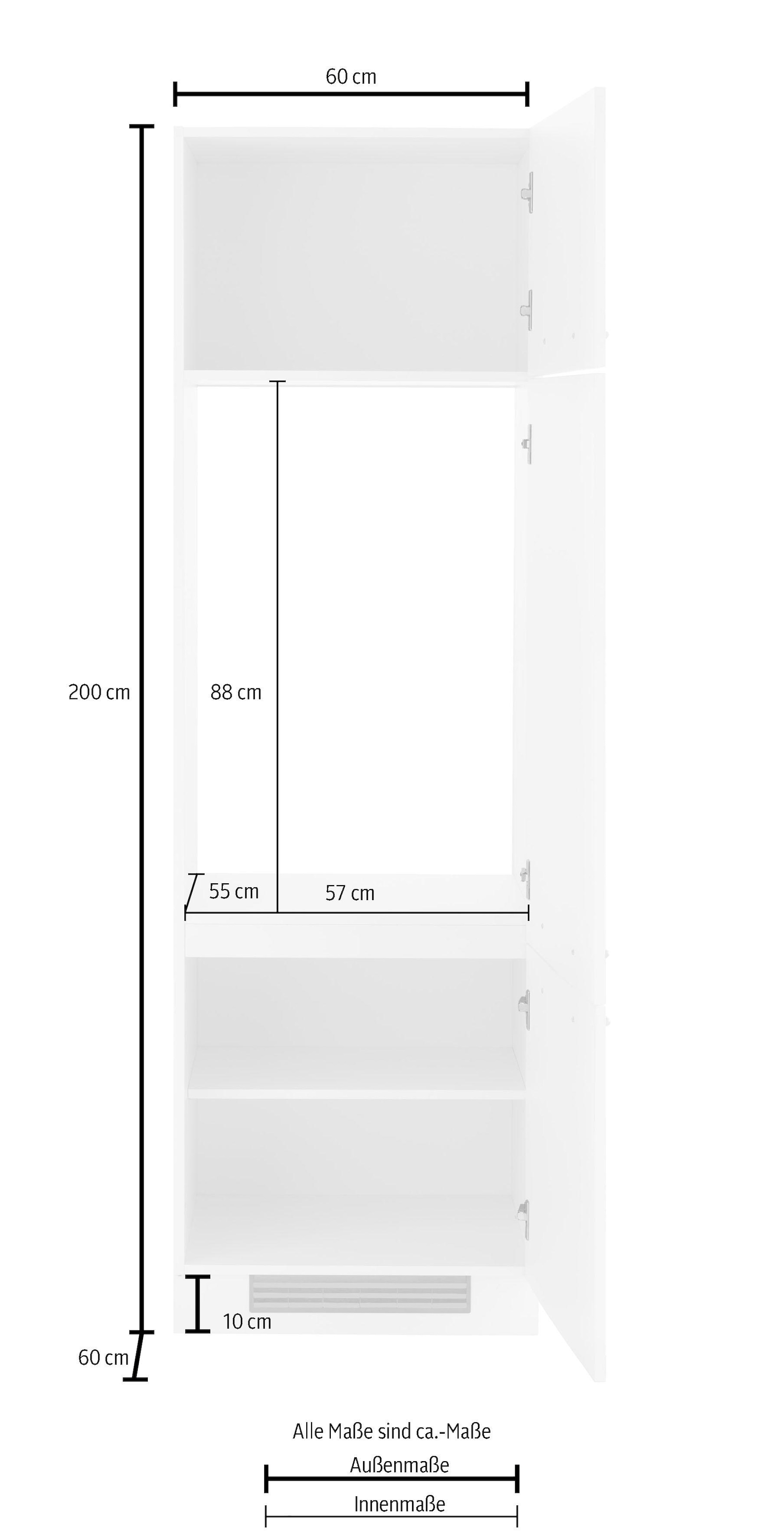 wiho Küchen Kühlumbauschrank kaufen | BAUR »Flexi2«