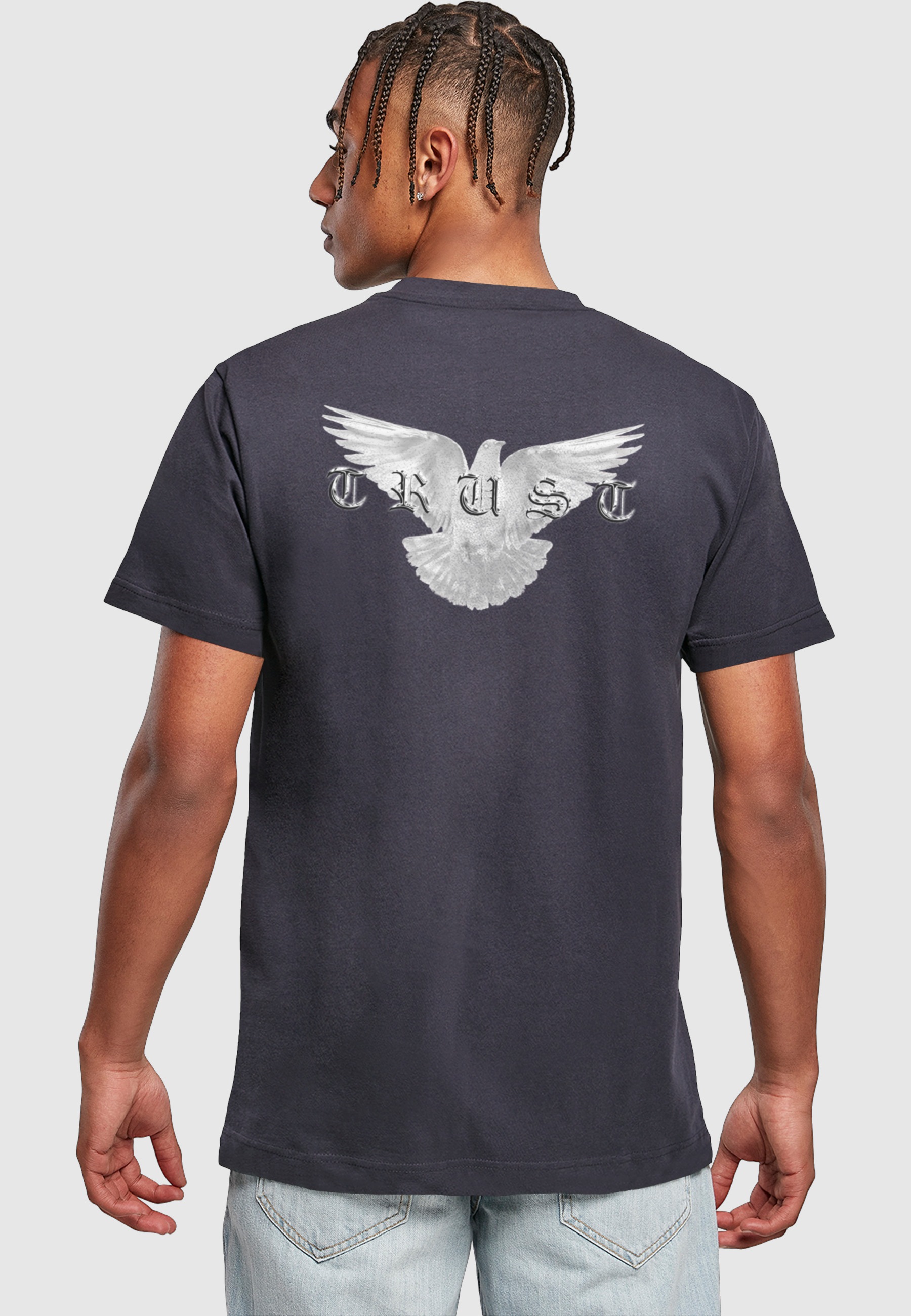 MisterTee T-Shirt »MisterTee Herren Trust Dove T-Shirt« 1 Stk.