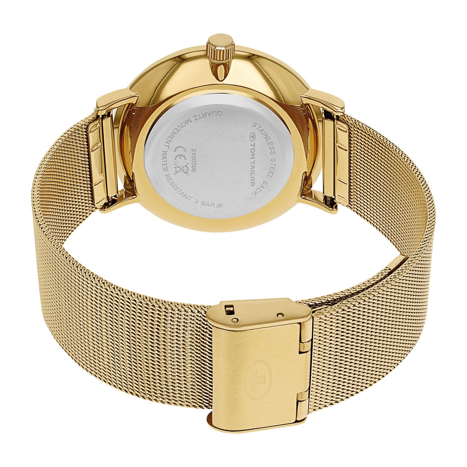 TOM TAILOR Quarzuhr Armbanduhr, Herrenuhr, Edelstahlarmband, analog