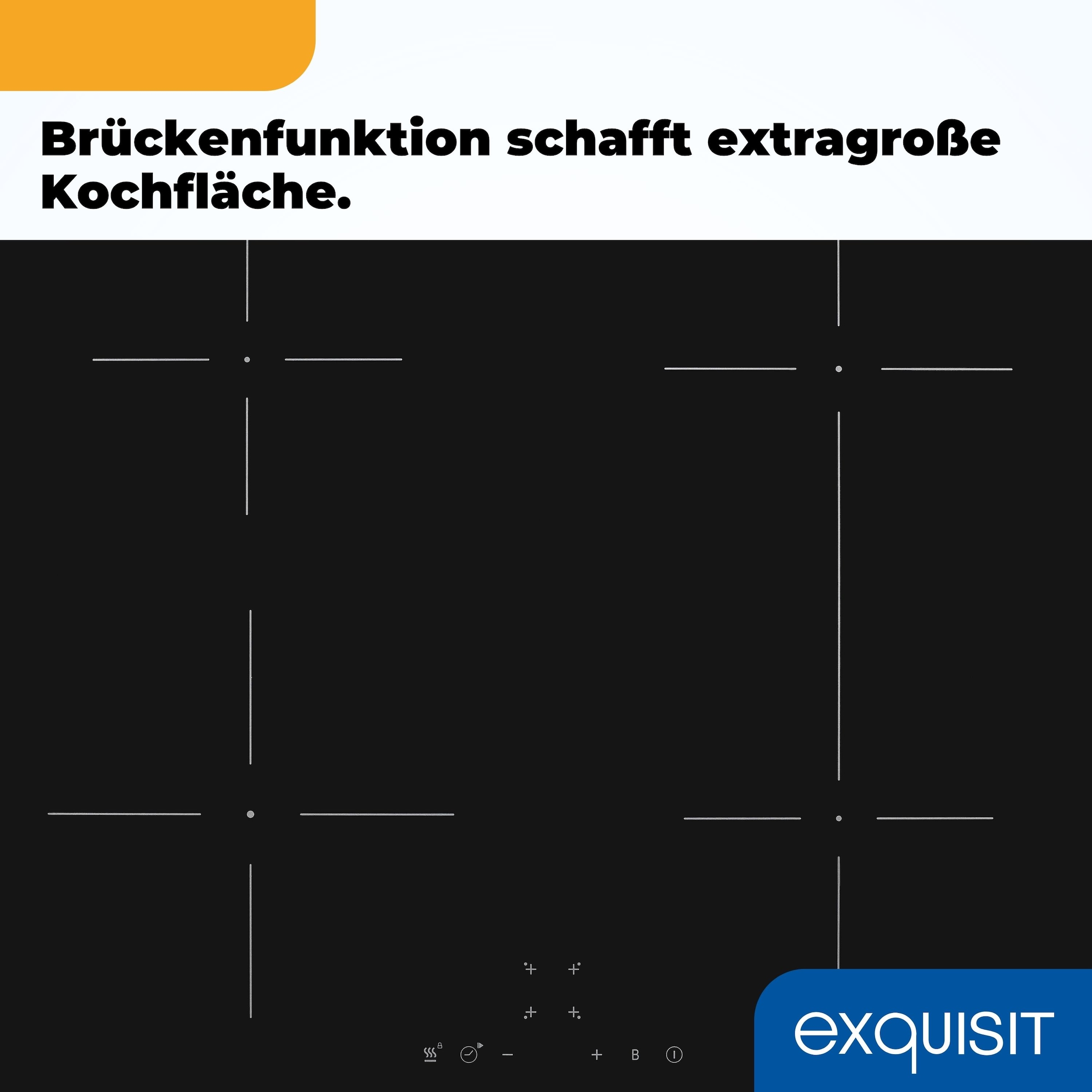 exquisit Induktions-Kochfeld »EKI600-SF-B-R-380«