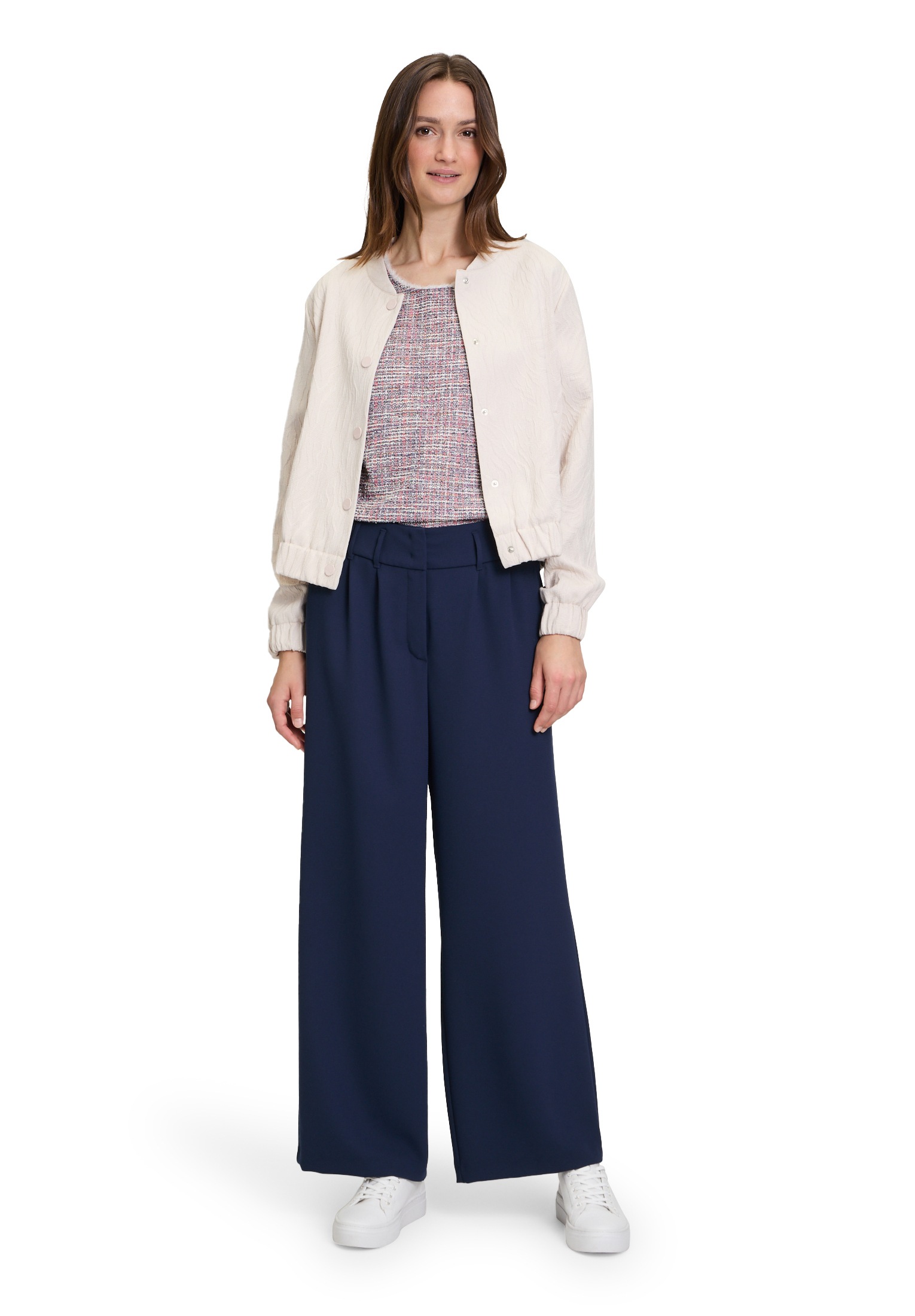 Betty&Co Kurzarmshirt »Betty & Co Damen Sweatshirt mit Struktur«, (1 tlg.), Material
