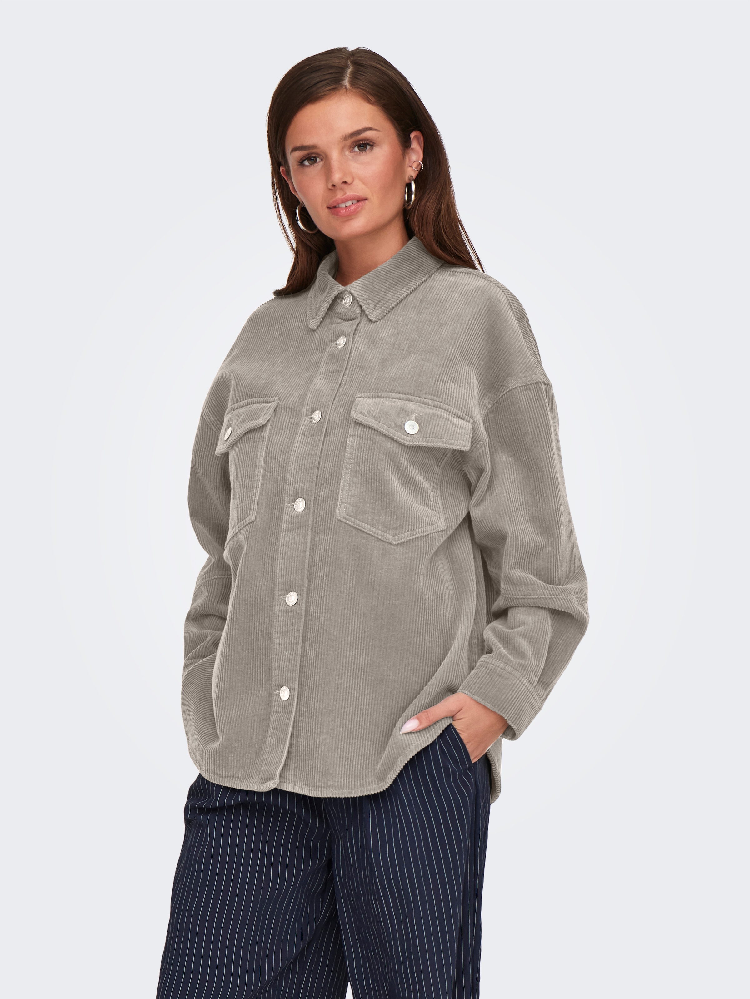 ONLY Hemdbluse "ONLTIGGY L/S CORD SHACKET PNT" günstig online kaufen