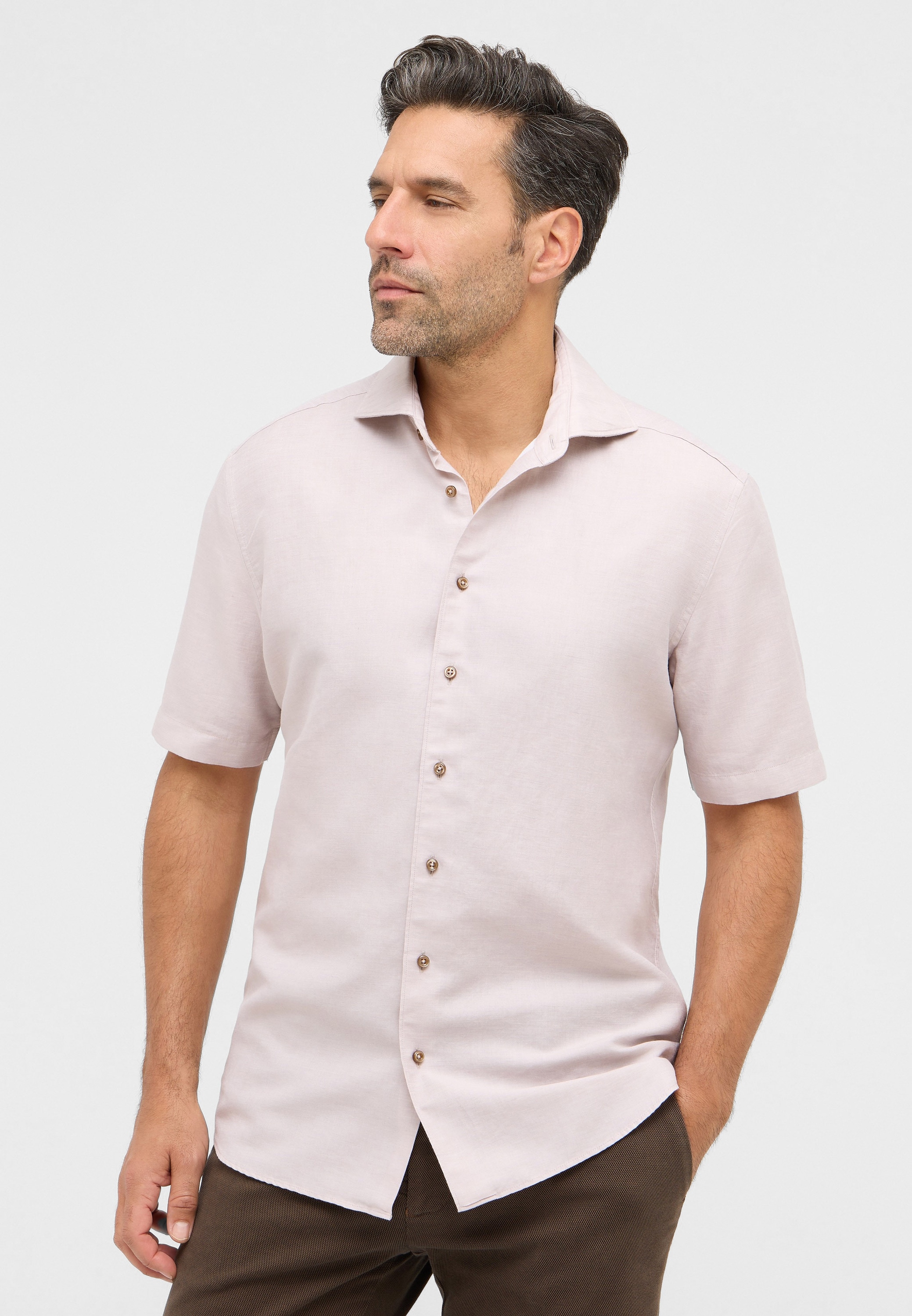 Eterna Kurzarmhemd "MODERN FIT", EASY IRON (bügelleicht) günstig online kaufen