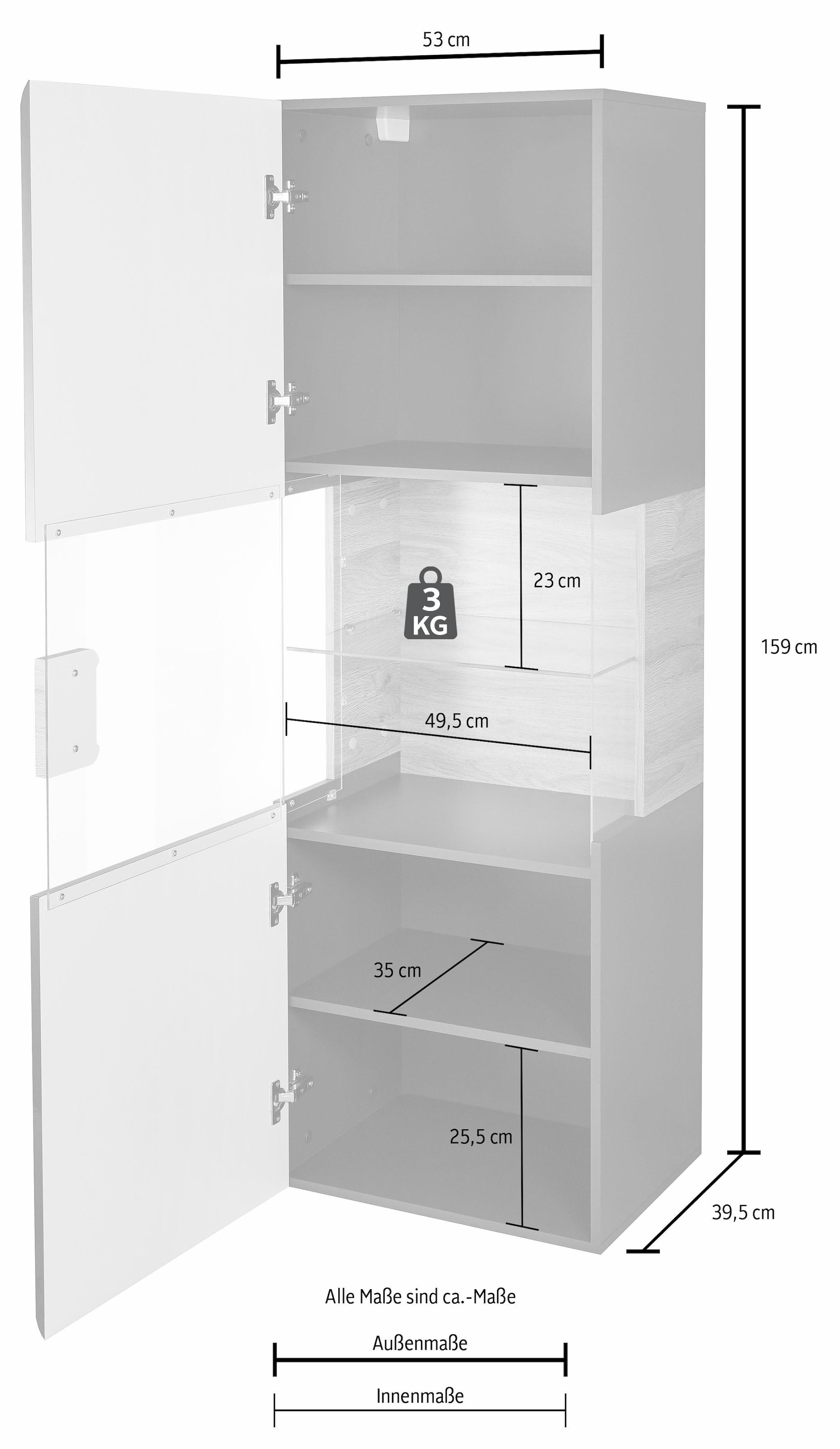 Helvetia Vitrine »Toledo«, Höhe cm BAUR kaufen | 159