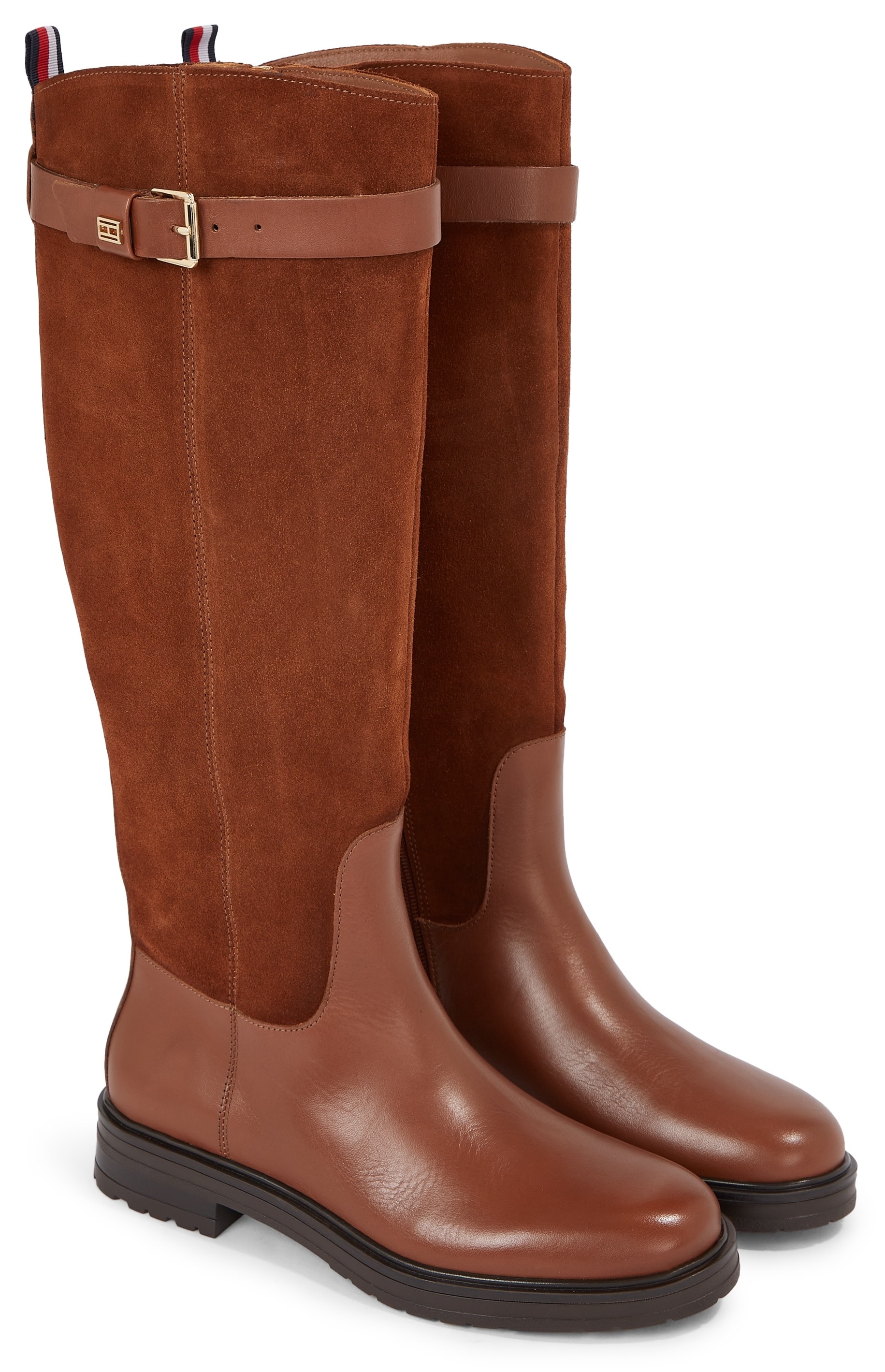 Tommy Hilfiger Stiefel "CASUAL ESSENTIAL BELT LONGBOOT", mit kleiner Ziersc günstig online kaufen