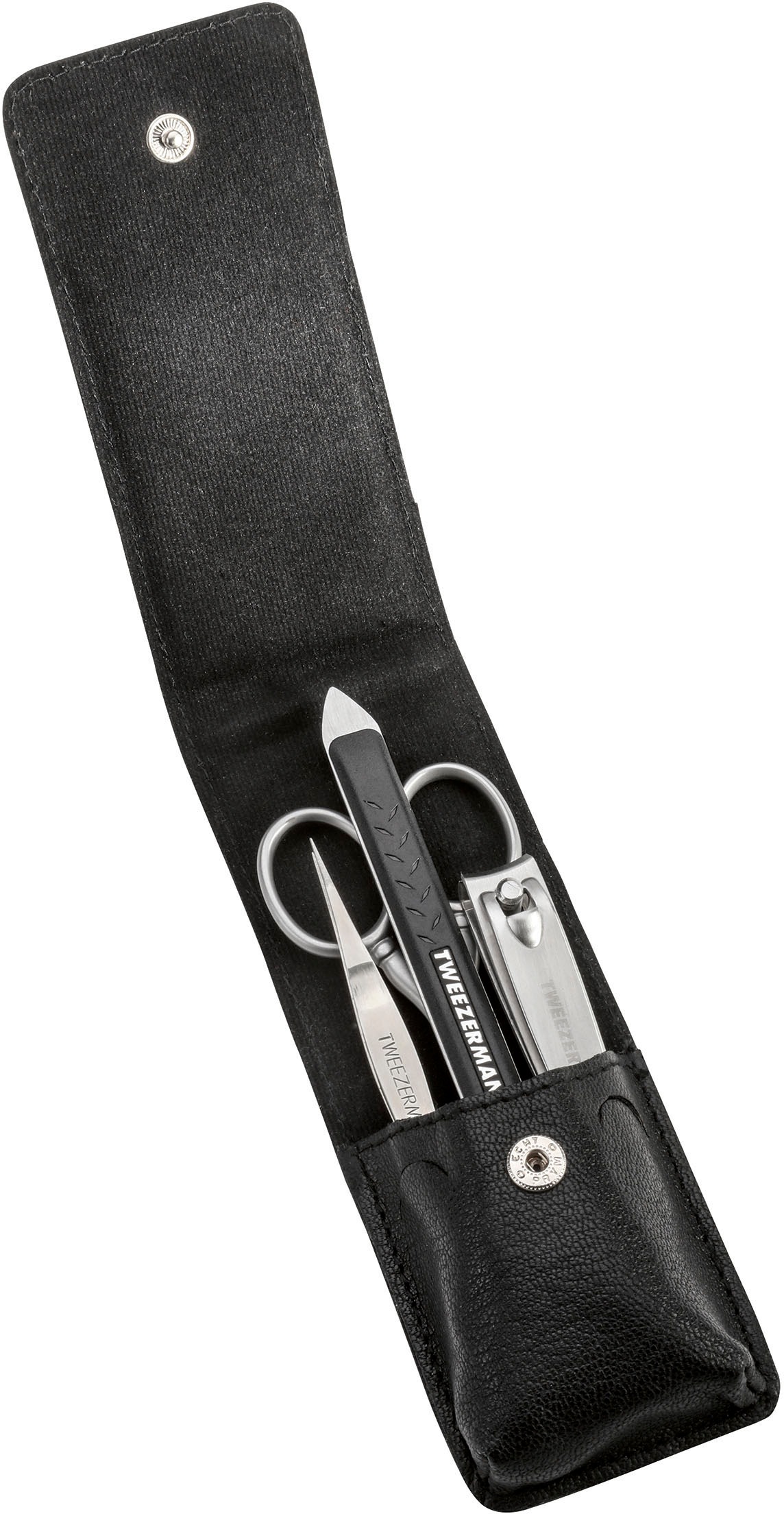 TWEEZERMAN Nagelknipser-Set »GEAR Essential Grooming Kit«, (4 tlg.), für Herren