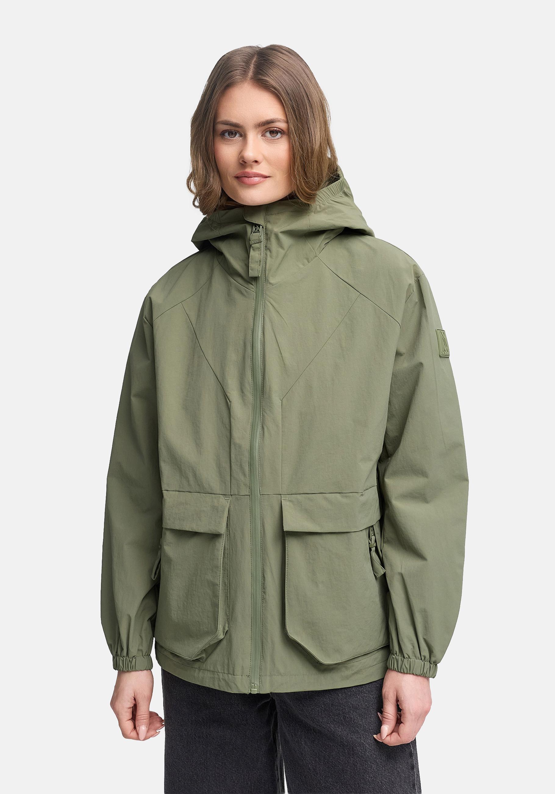 Navahoo Outdoorjacke "Donnerwetter 14" mit Kapuze Wasserdichte Übergangsjacke mit Kapuze