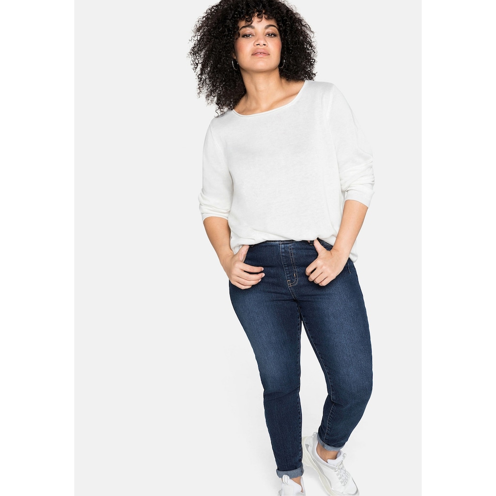 Sheego Stretch-Jeans »Große Größen«, mit Gummibund und Gürtelschlaufen