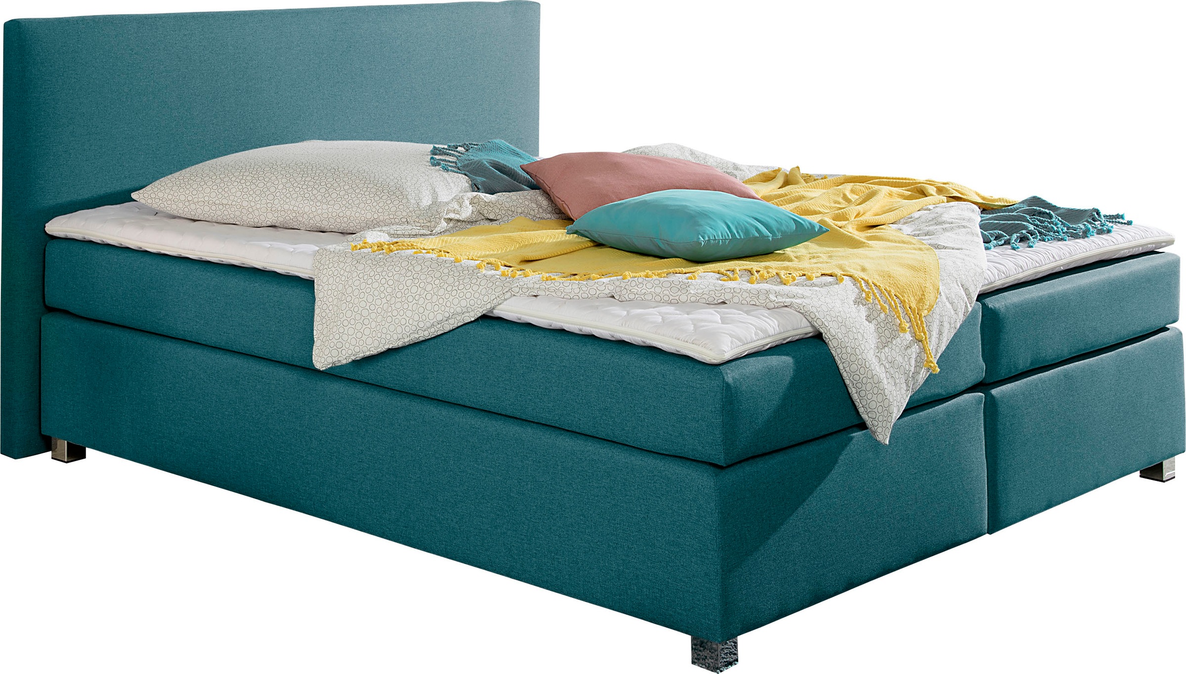 Home affaire Boxspringbett "Eliana" inkl. Topper, in 4 Breiten, 3 Matratzen günstig online kaufen