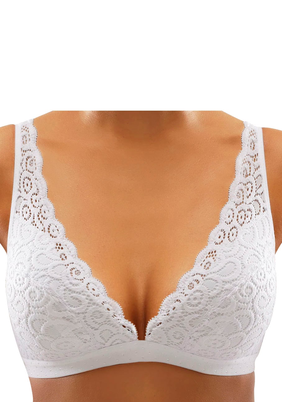 Thumbnail - petite fleur Bralette-BH Packung, 2 Stück, ohne Bügel aus Spitze, Dessous