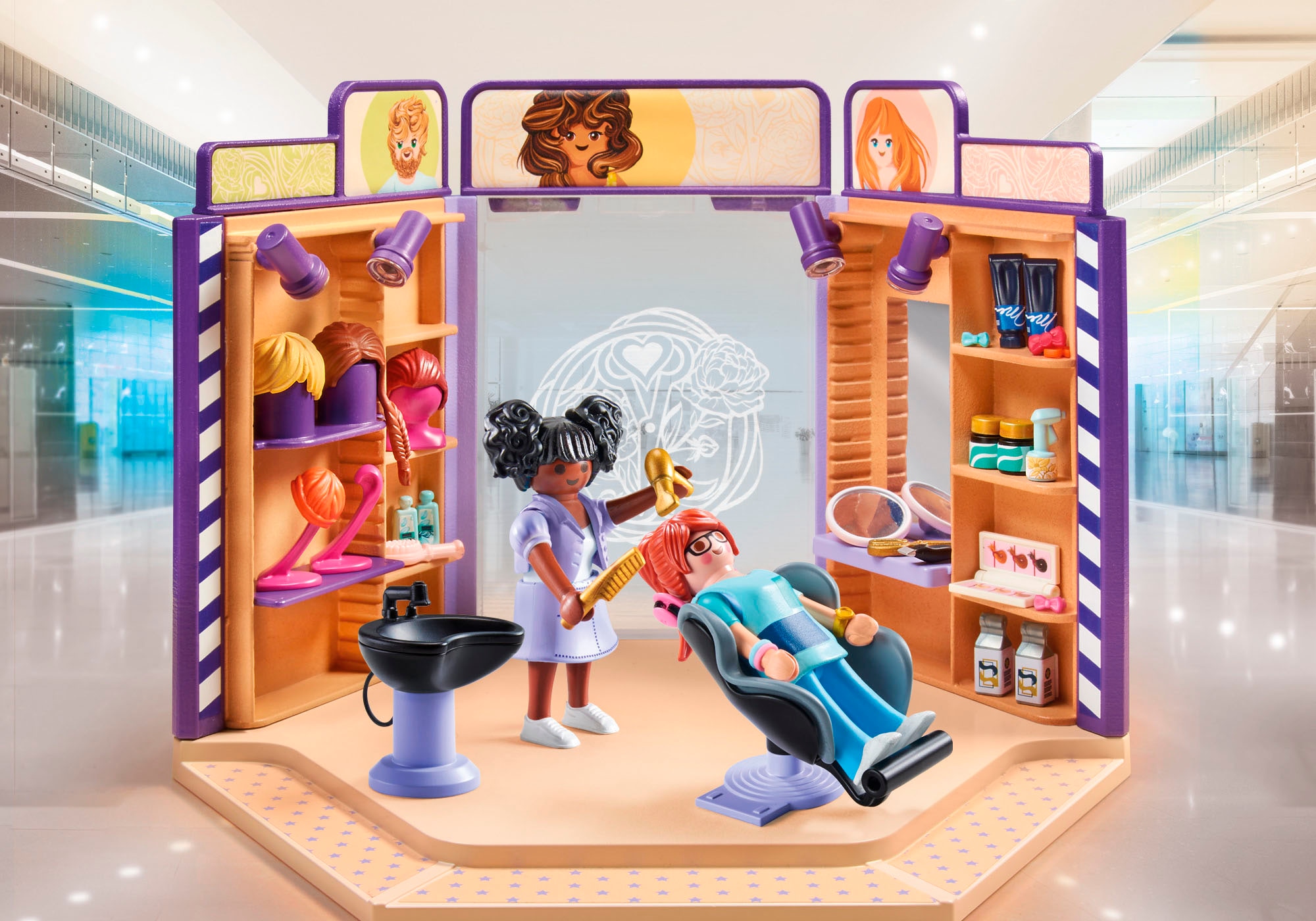 Playmobil® Konstruktions-Spielset »Friseursalon (71535), My Life«, (80 St.), Made in Europe