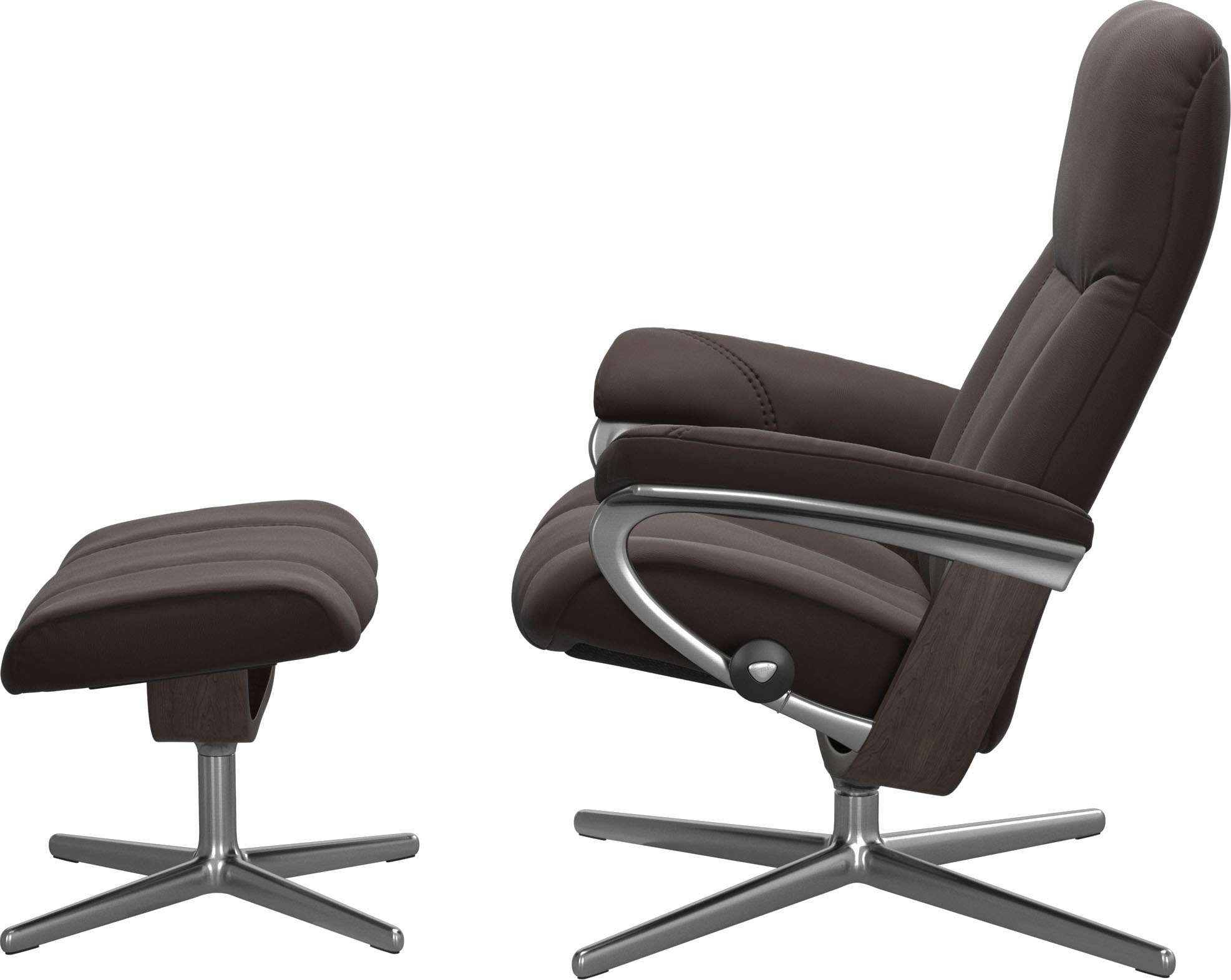 Stressless® Relaxsessel »Consul«, mit Cross Base, Größe S, M & L, Holzakzent Wenge