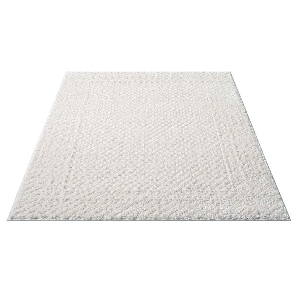 Carpet City Hochflor-Teppich »FOCUS627«, rechteckig, 20 mm Höhe, Boho-Teppich, Hochtief-Muster/ 3D-Effekt, für Wohnzimmer, Schlafzimmer