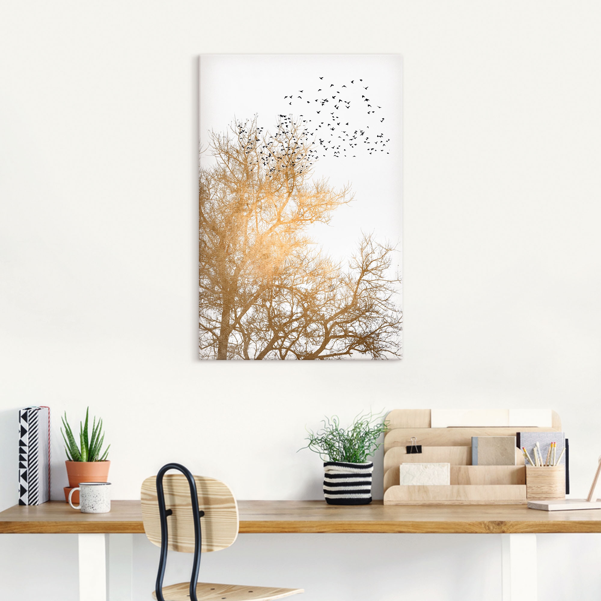 Artland Wandbild »Goldener Himmel«, Himmelsbilder, (1 St.), als Leinwandbil günstig online kaufen