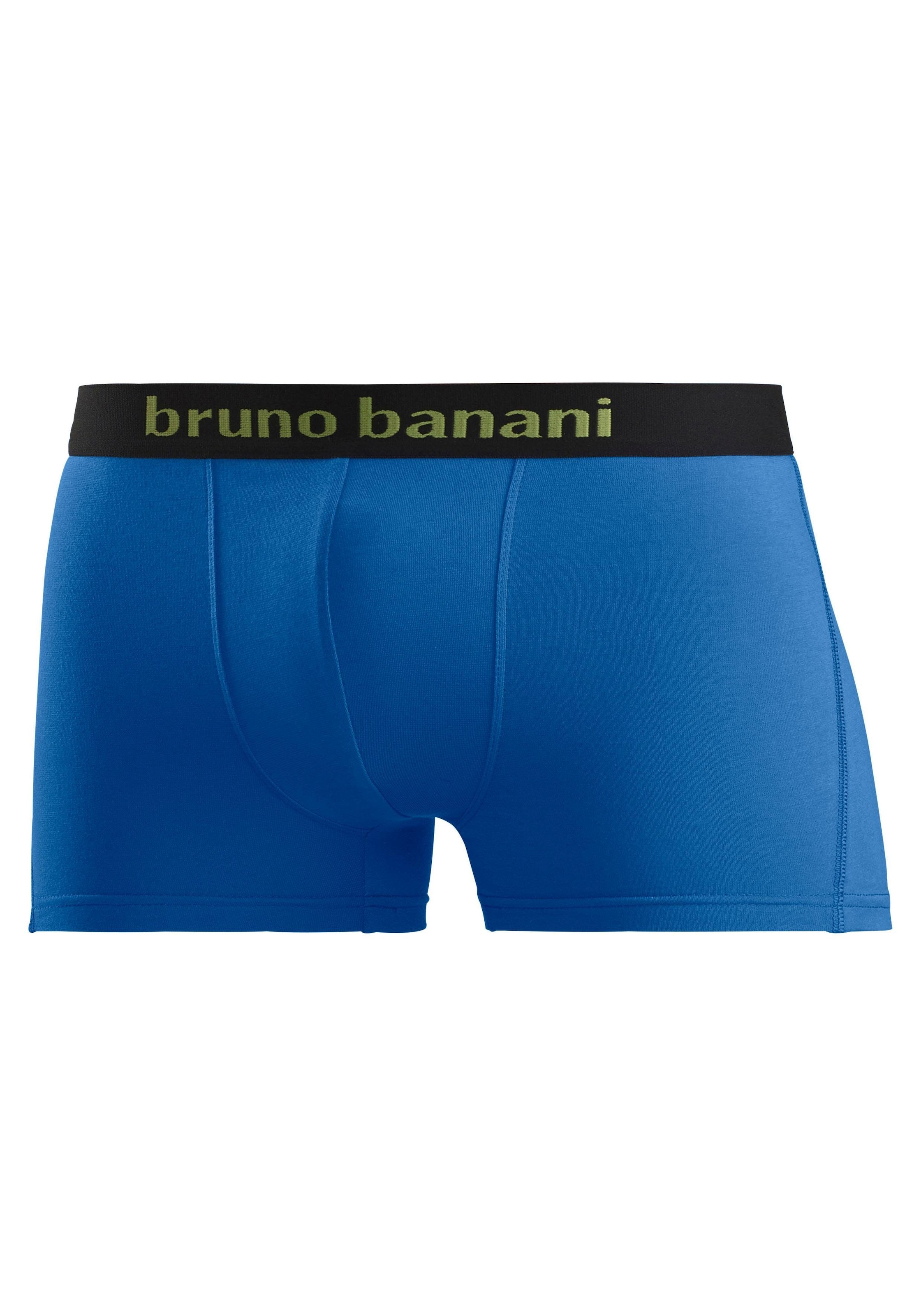 Bruno Banani Boxer, (Packung, 4 St.), mit farbigen Marken-Schriftzug am Bündchen