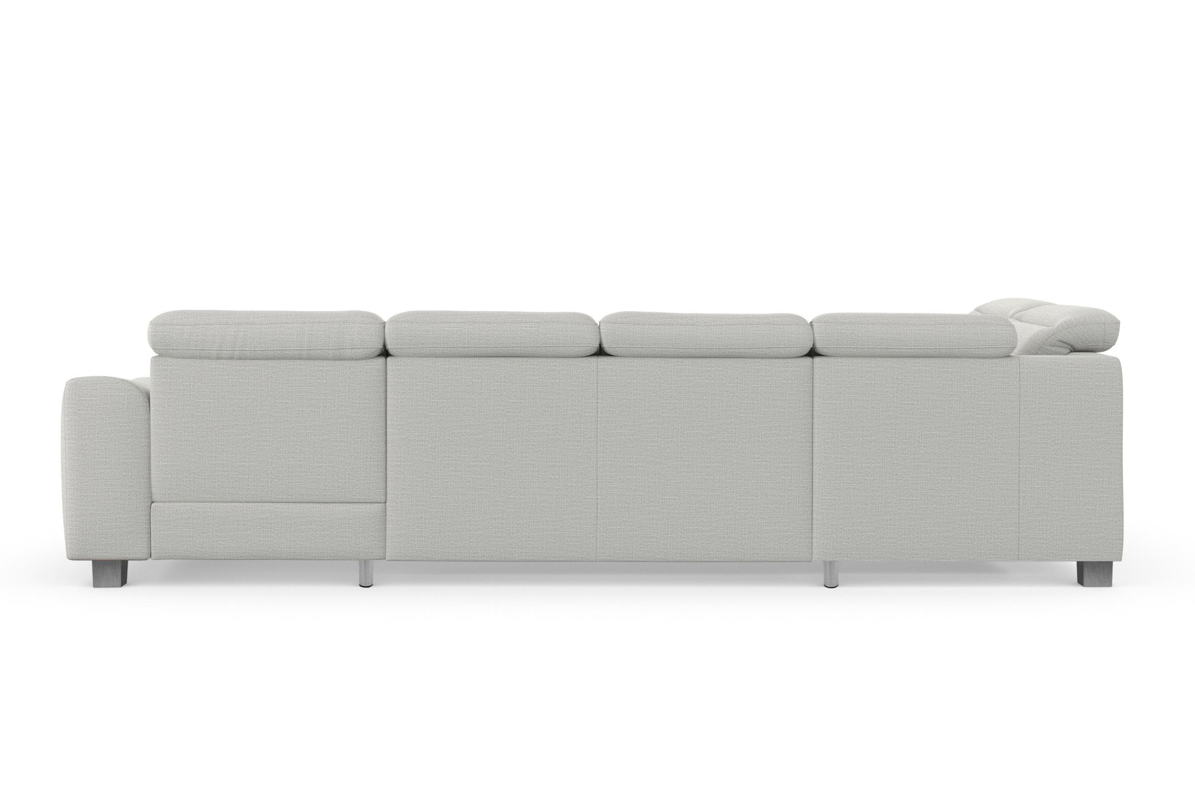 sit&more Wohnlandschaft »Dundee U-Form« mit Federkern und Edelstahlfüßen, wahlweise mit Kopfteilverstellung