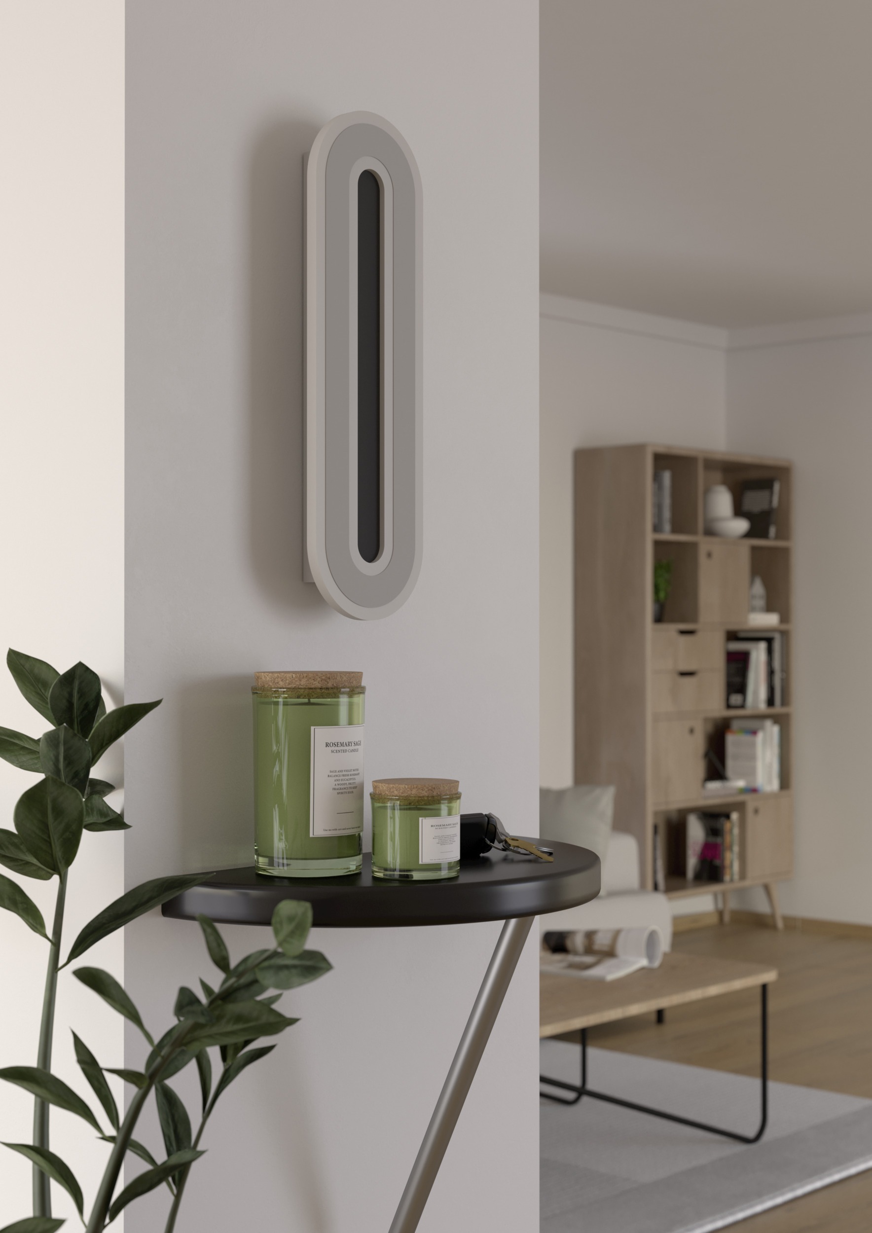 EGLO Wandleuchte »MACCHIONI Wandlampe - Stahl, Kunststoff - LED - 12W - IP20« LED-Modul 1 Stk. Neutralweiß Wandstrahler, Wandspot, Wohnzimmer, Flur, L40 x B12 x AL4,5 cm