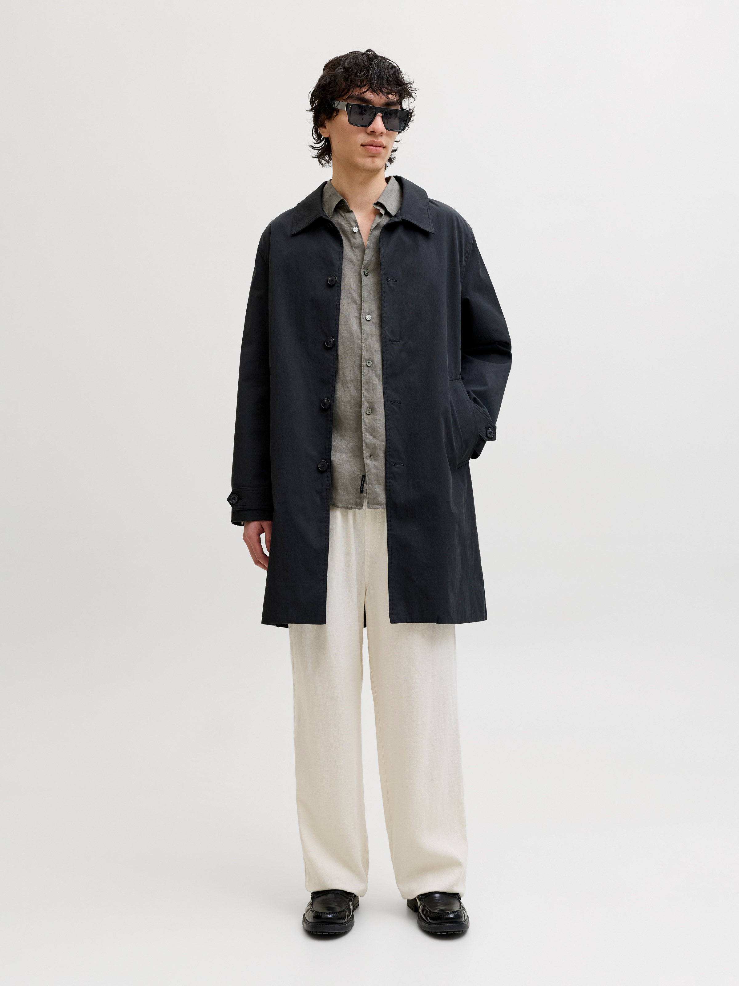 Jack & Jones Langarmhemd »JPRBLALAWRENCE LINEN LS SHIRT SN«