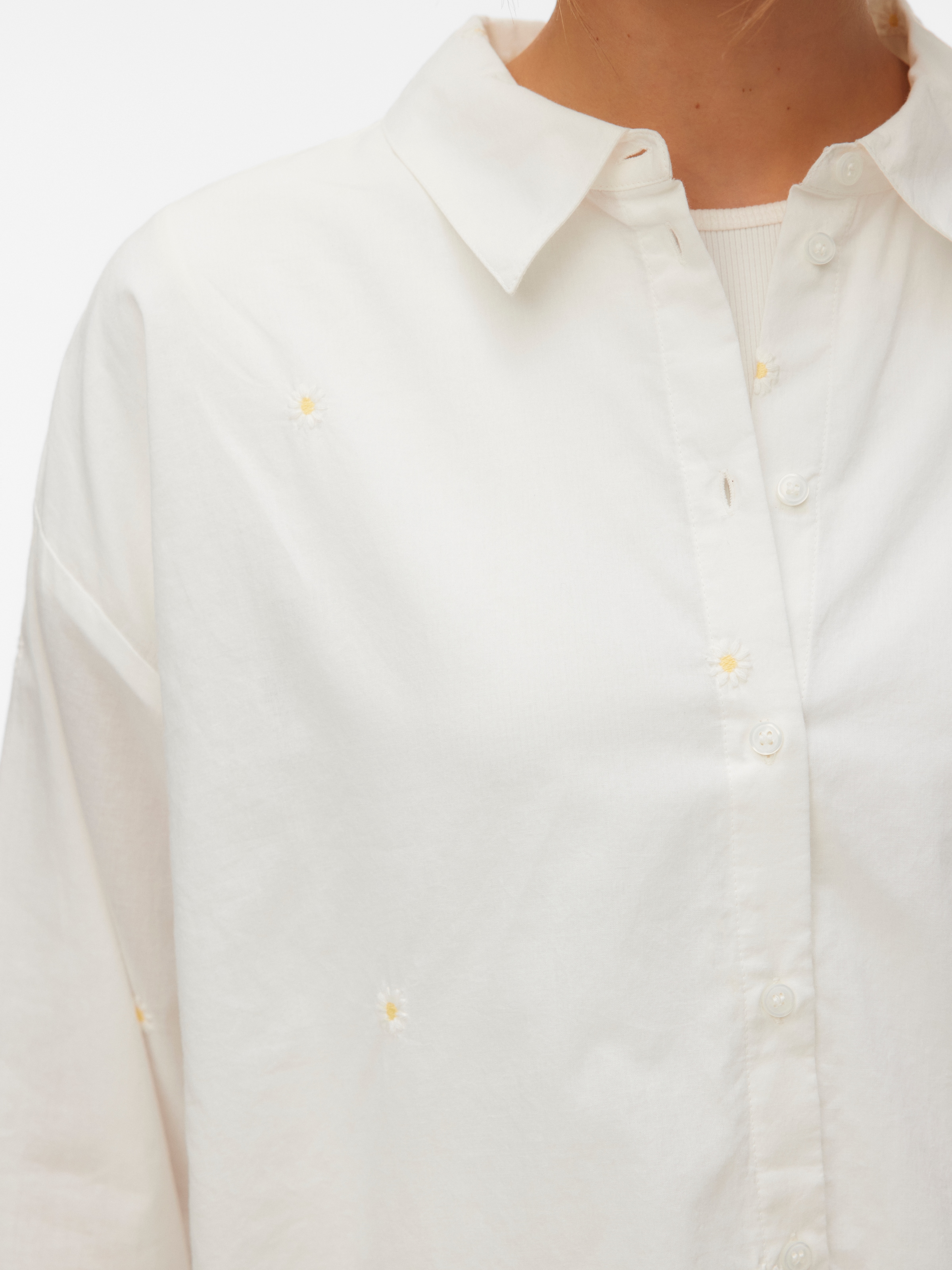 Thumbnail - Vero Moda Langarmbluse "VMODONA LS SHIRT WVN NOOS" Baumwolle, regular fit