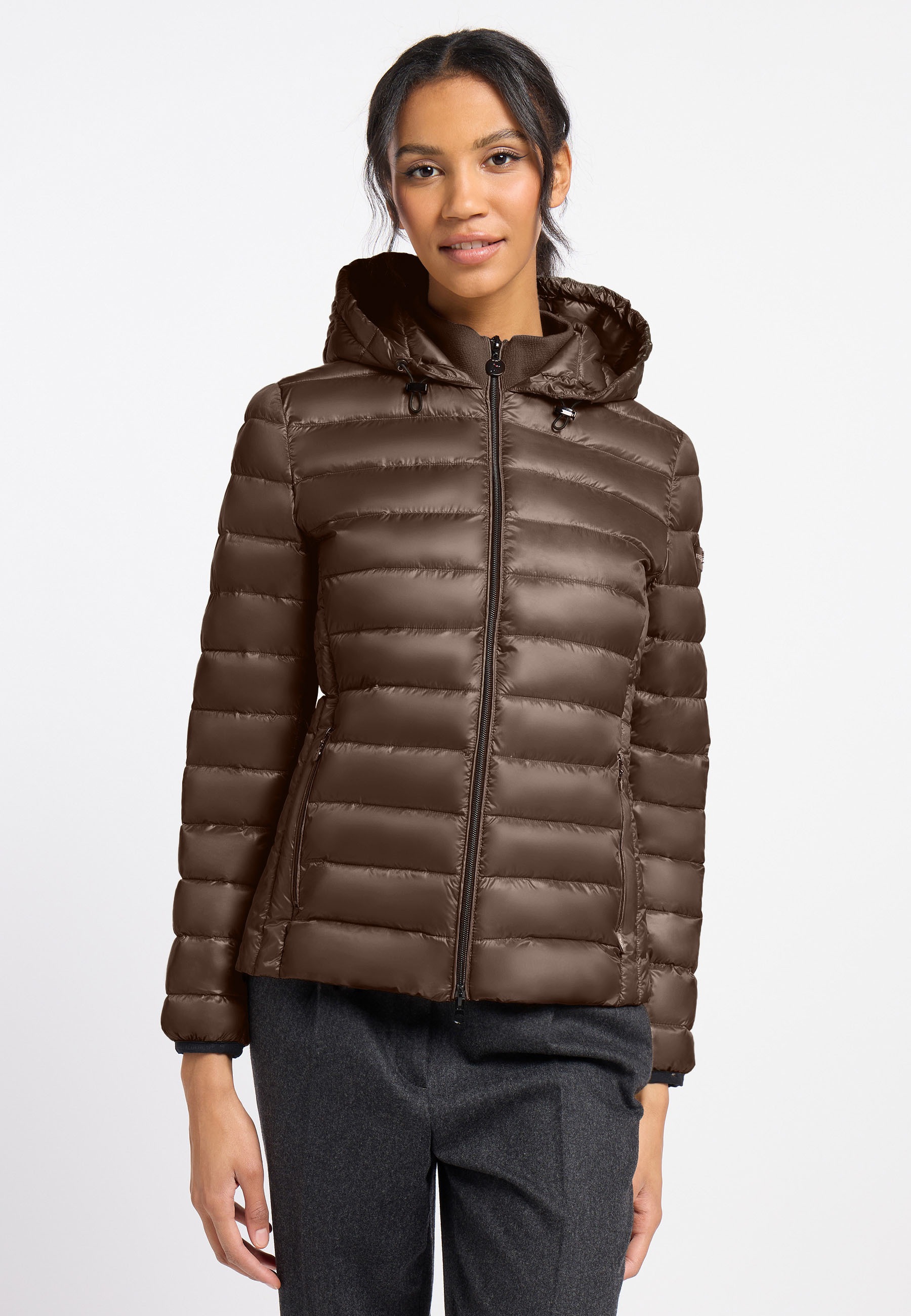 Frieda & Freddies Winterjacke "Frieda & Freddies Leichte Steppjacke mit Kapuze"