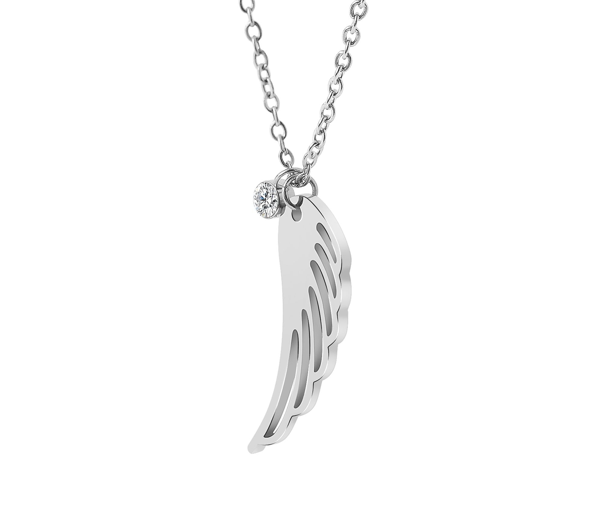 Adelia´s Kette ohne Anhänger »Damen Halskette mit Anhänger – Flügel aus Edelstahl« Ideal zum Verschenken – schlicht und stilvoll