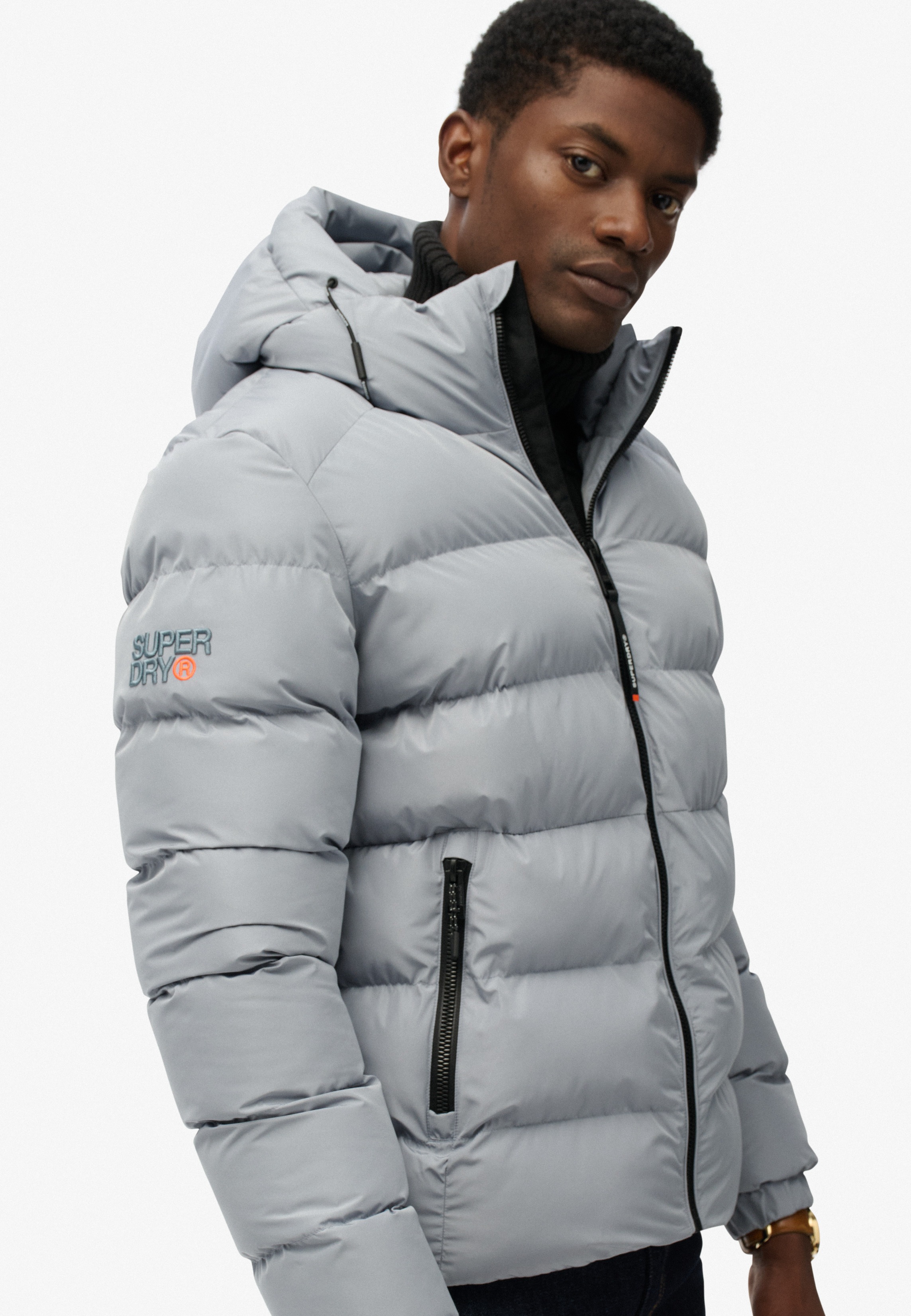 Thumbnail - Superdry Steppjacke "HOODED SPORTS PUFFER JACKET" mit Kapuze
