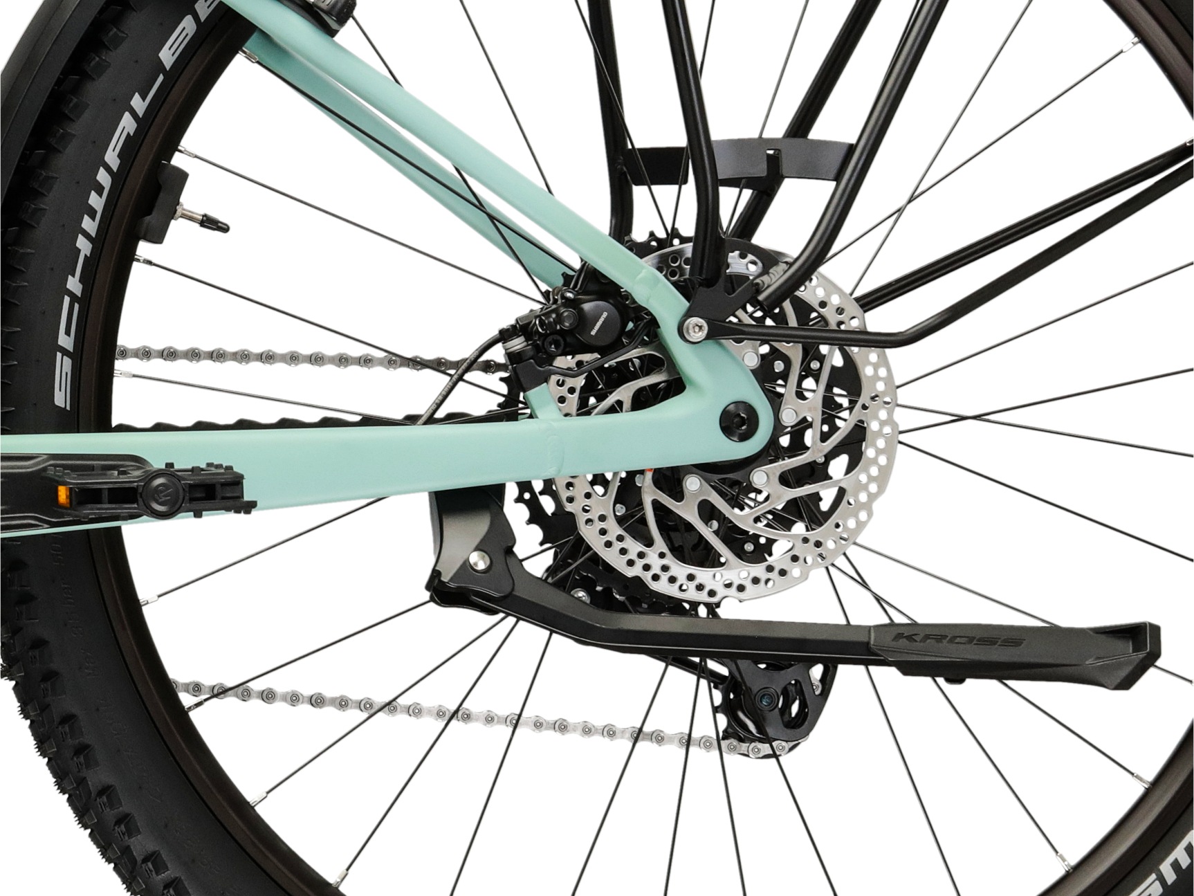 Kross »Influx Hybrid SUV 3.0 21,3Ah / Bosch 800 Wh 27,5" Grün 10 Gänge 2026« 10 Gang Shimano CUES U6000 Schaltwerk Kettenschaltung Mittelmotor 250 W BOSCH PERFORMANCE LINE PX 36 V/250 W, Mittelmotor