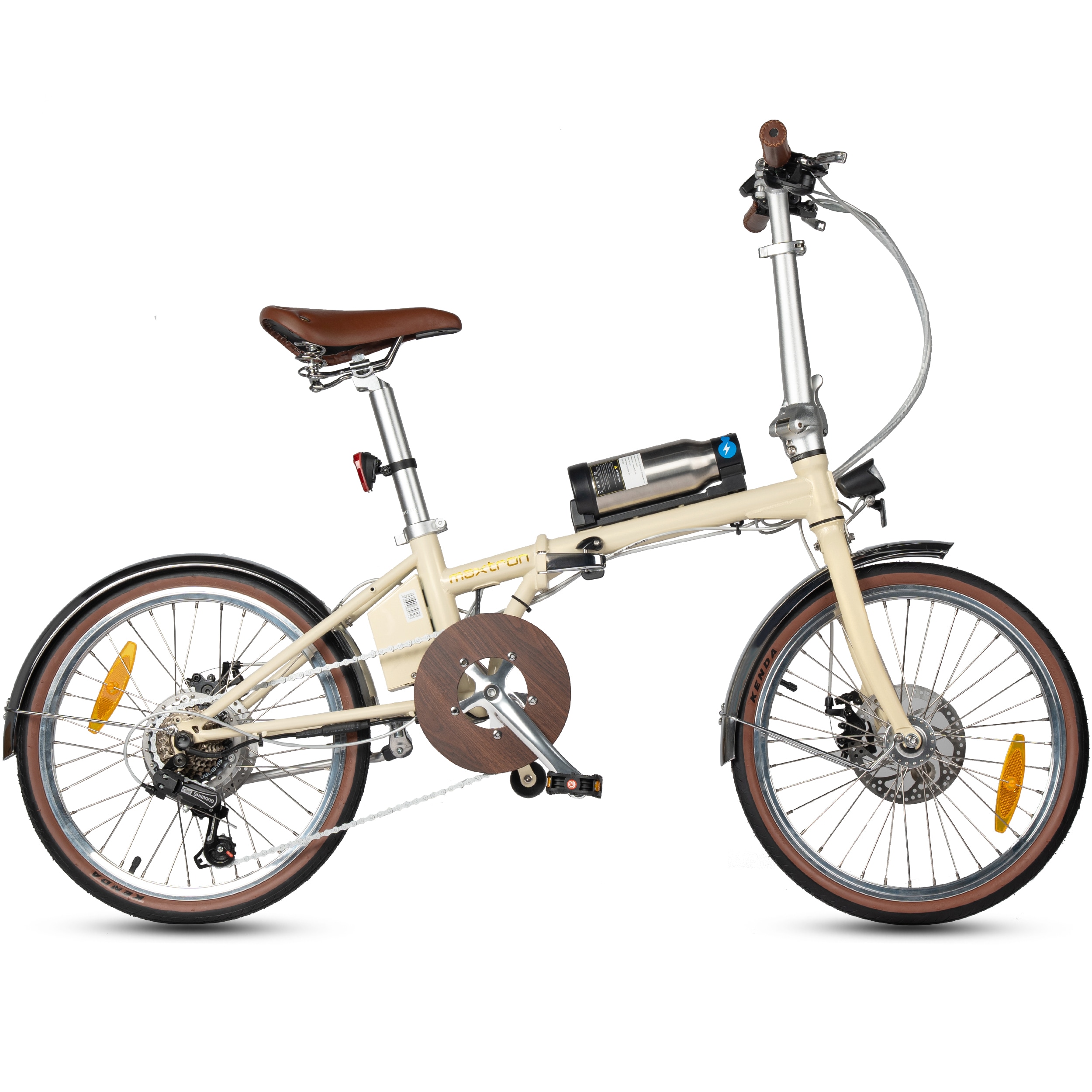 Maxtron "Smart 20, Klapprad" 3 Gang Shimano Tourney Schaltwerk Kettenschaltung Heckmotor 250 W Kompakt und platzsparend für Alltag
