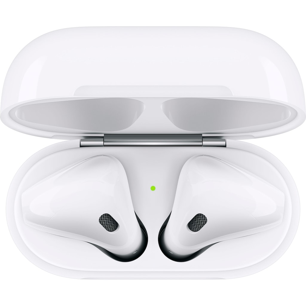 Apple In-Ear-Kopfhörer »AirPods with Charging Case (2019)«, Bluetooth, Sprachsteuerung-True Wireless, Kompatibel mit iPhone, iPhone XR, iPhone Mini, iPad Air / Mini / Pro, Watch SE, Series 6, Series 5, Series 4, Series 3, Mac Mini, iMac