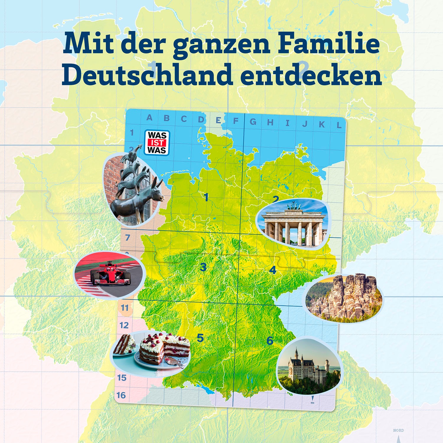 Kosmos Spiel »WAS IST WAS Entdecke Deutschland« Made in Germany