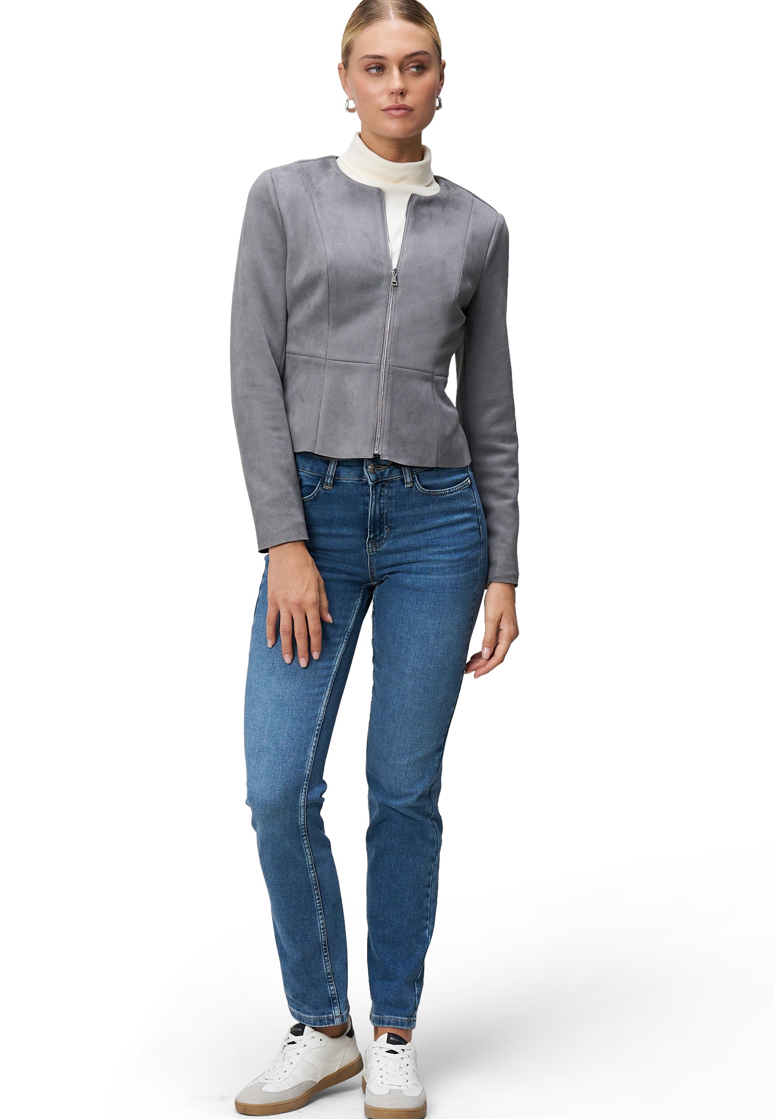 Zero Jackenblazer »Damen Wildlederoptik« Plain/ohne Details