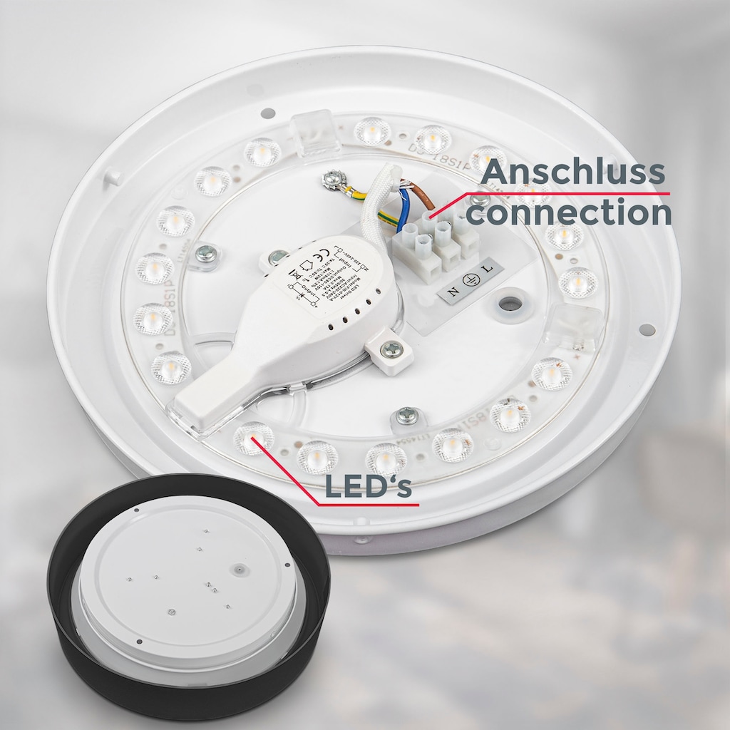 B.K.Licht LED Leuchten-Set, 2-teilig: LED Deckenleuchte + LED Stehlampe 