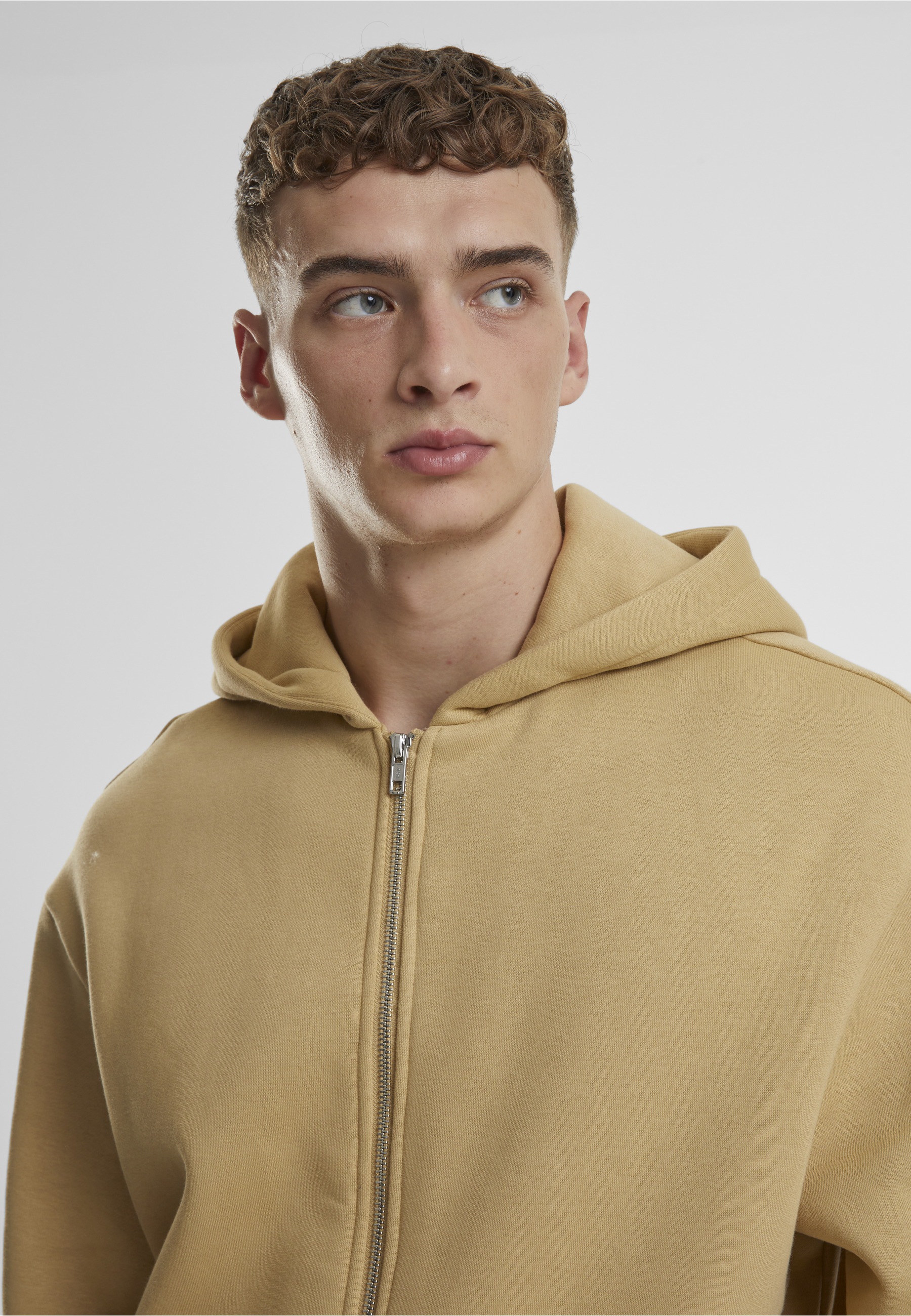 URBAN CLASSICS Strickpullover »Urban Classics Fluffy Zip Cardigan« 1 tlg.