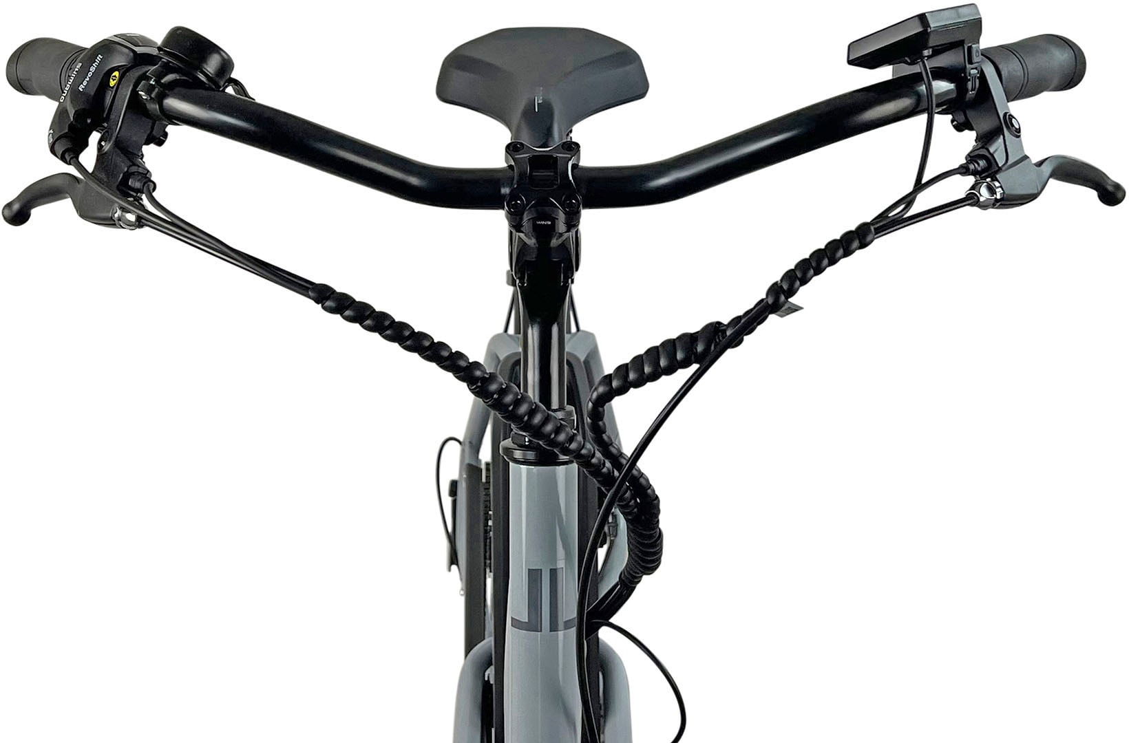 LLobe E-Bike »City E-Bike 26" Town Compact, grau«, 7 Gang, Heckmotor 250 W