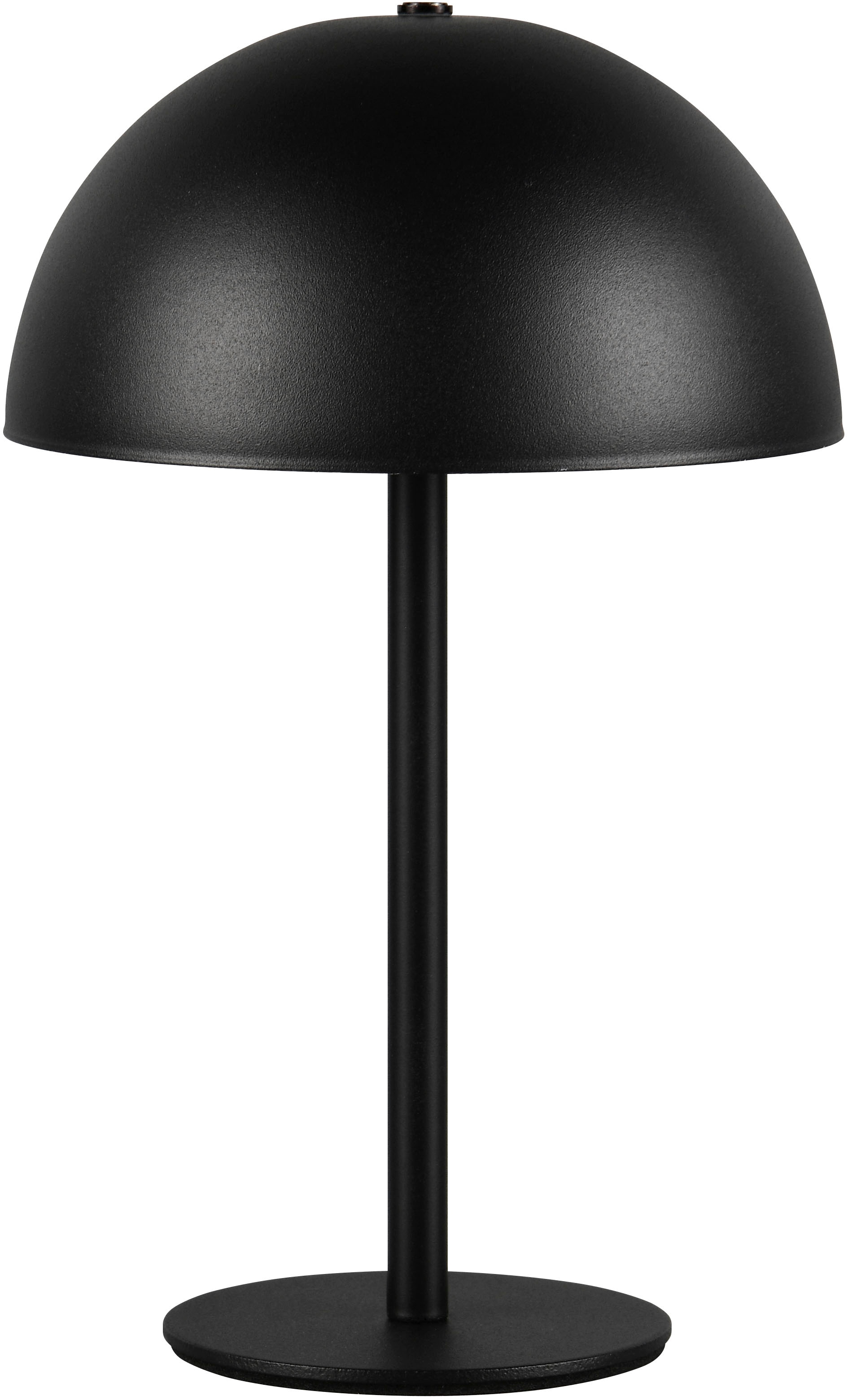 REALITY Leuchten LED Tischleuchte »MUNOZ, Akku Tischleuchte mit Touchdimmer + USB Anschluss, IP20 indoor«, 1 flammig, Leuchtmittel LED-Board | LED fest integriert, bis zu 10h Akkulaufzeit, laden per USB max 7-9h, Akku Leuchte Pilzform