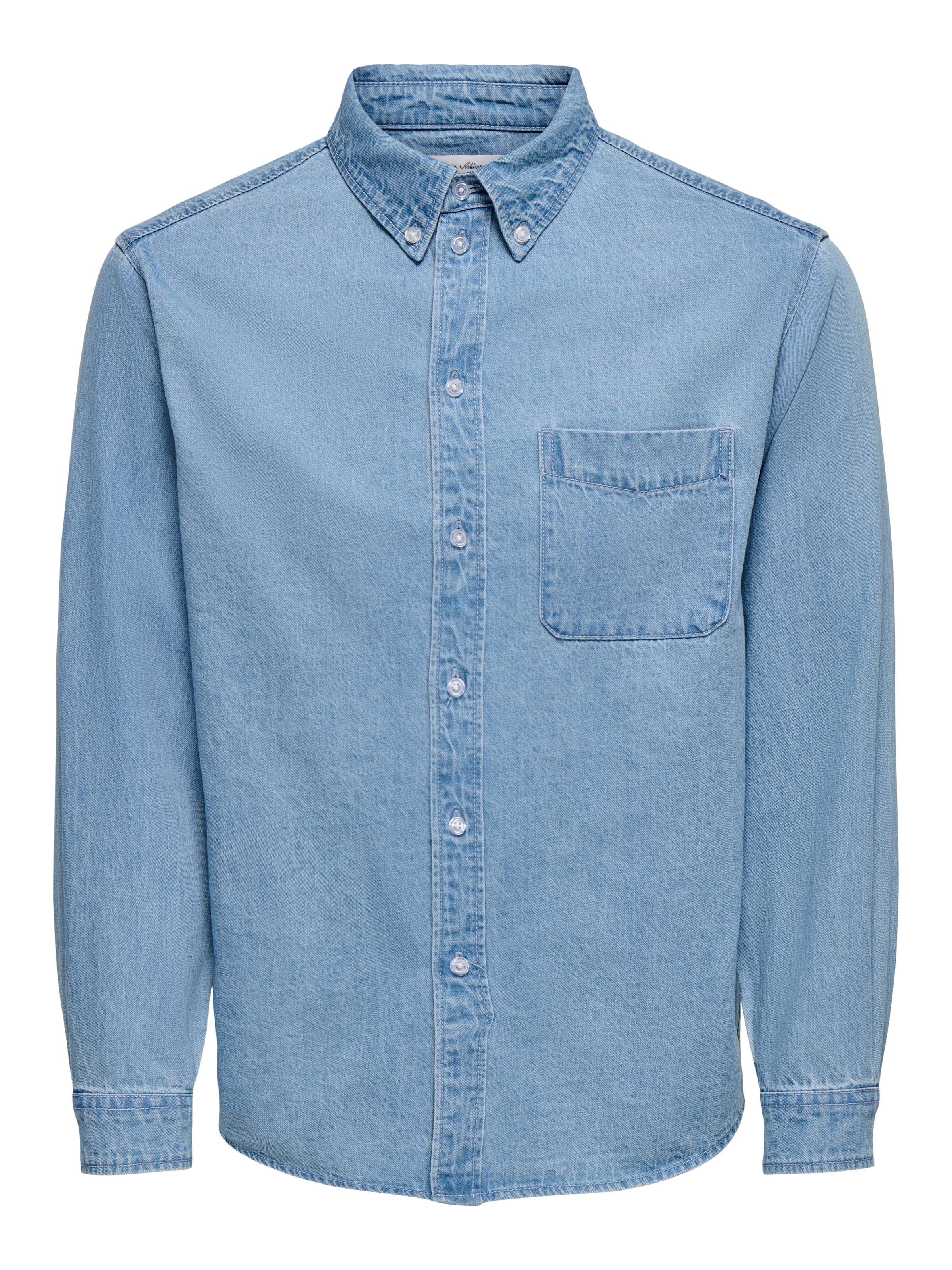 ONLY & SONS Jeanshemd »ONSORSON REGULAR YFM DNM SHIRT NOOS« Baumwolle, normal geschnitten
