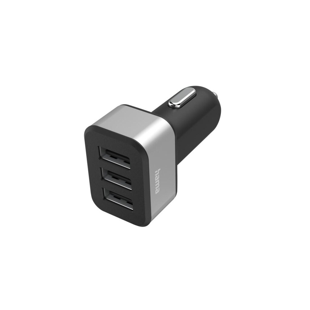 Hama USB-Ladegerät »3-fach-USB-Ladegerät f. Zigarettenanzünder Ladeadapter 12V / 24V«