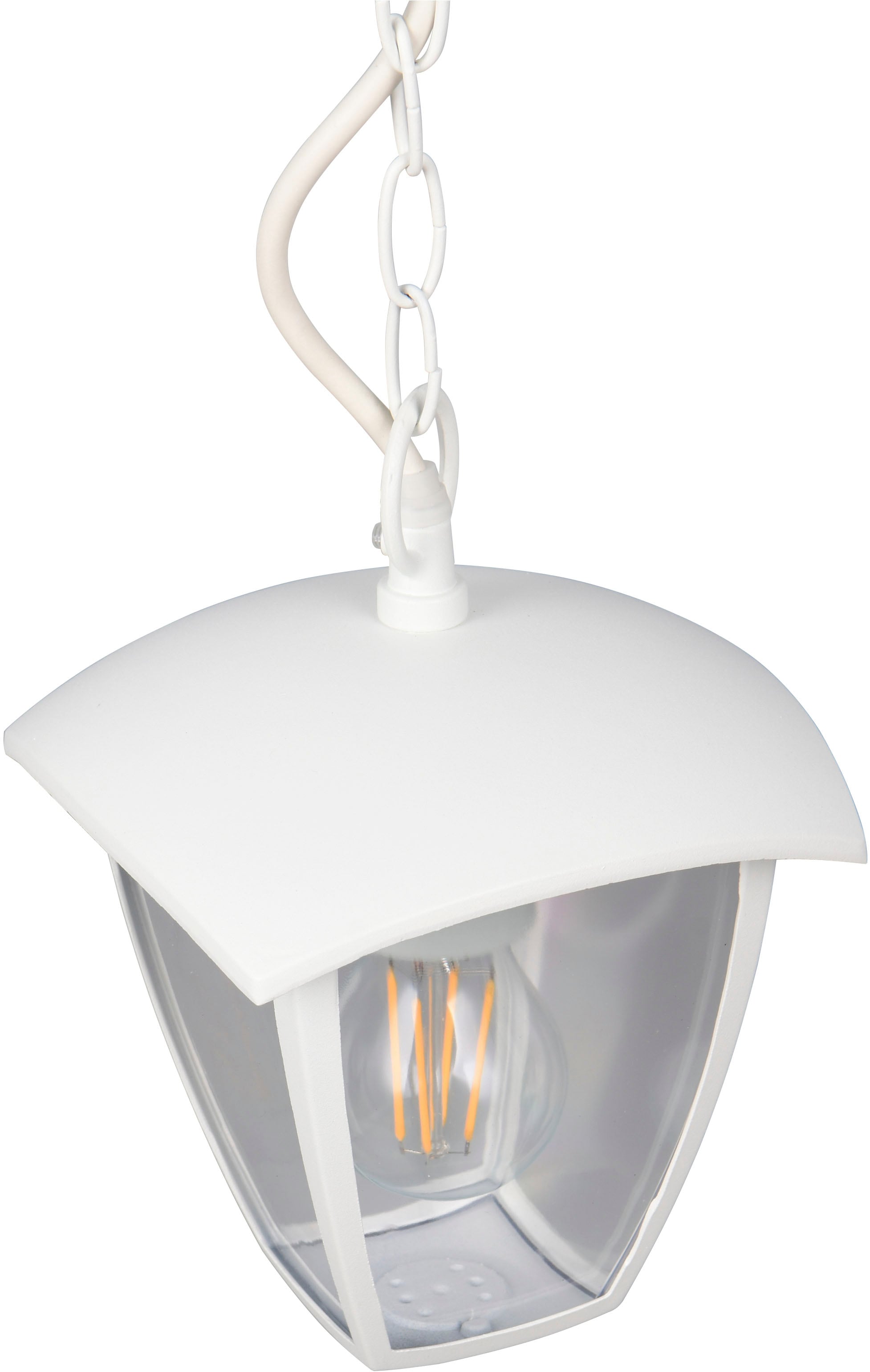 TRIO Leuchten Außen-Deckenleuchte »VENTA, Outdoor Pendelleuchte 1-flammig, exkl 1x E27 max 10W, IP44«, 1 flammig, Leuchtmittel E27 | Leuchtmittel wechselbar, Terrassen Hängelampe, Pendelleuchte Garten max Höhe 82cm