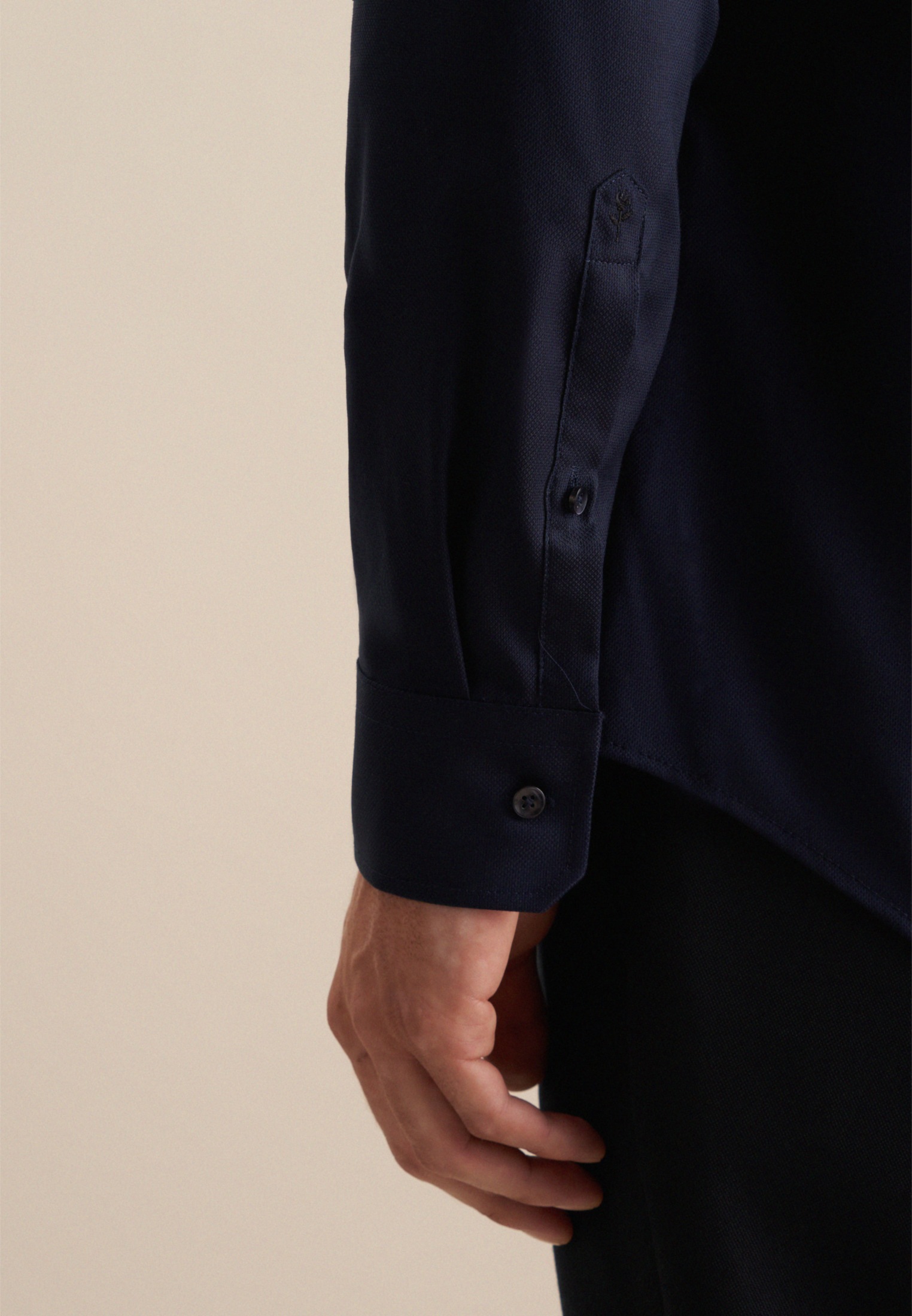 Seidensticker Schwarze Rose Men's Shirt Dark Blue XS 3