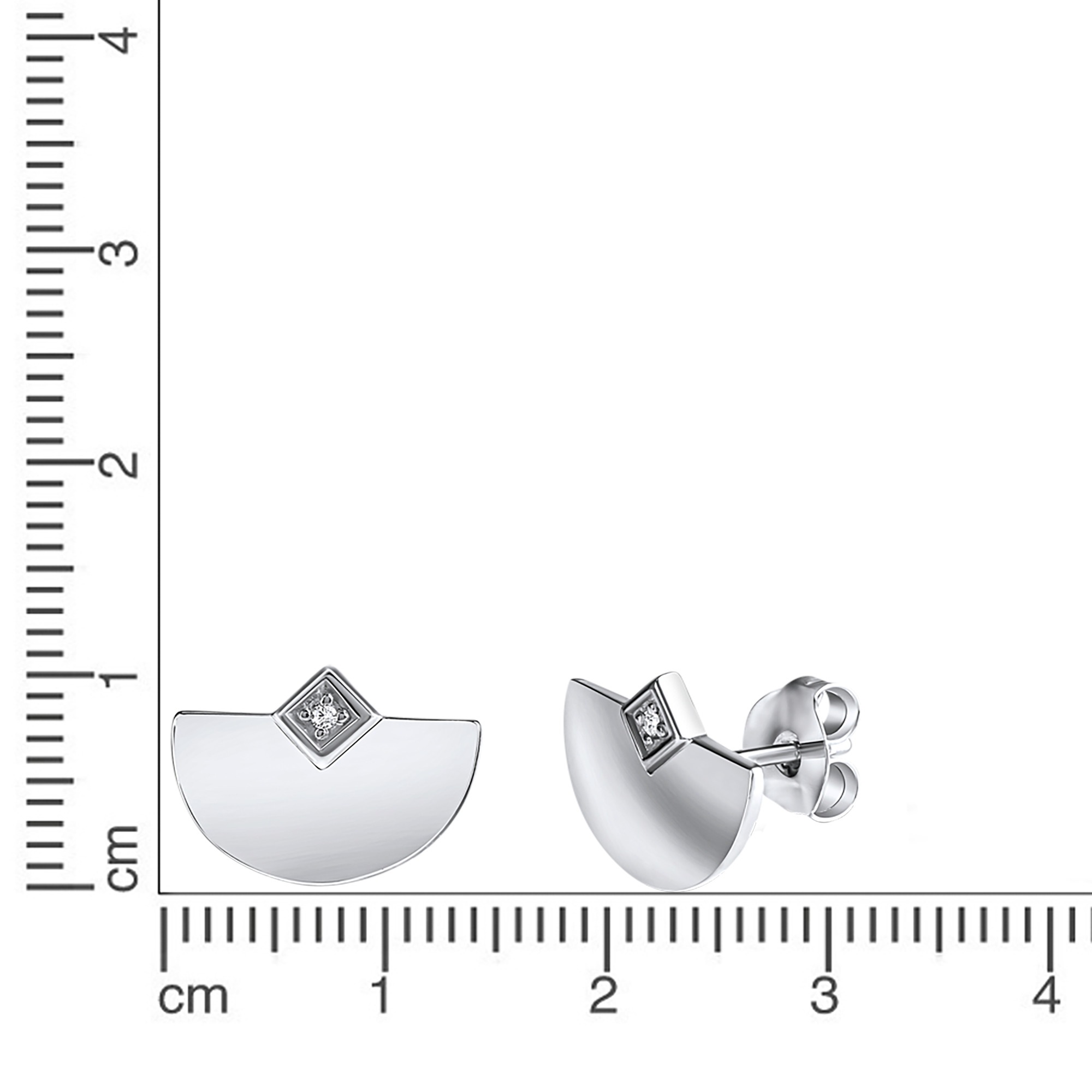 Vivance Paar Ohrstecker »925-Sterling Silber rhodiniert Zirkonia«