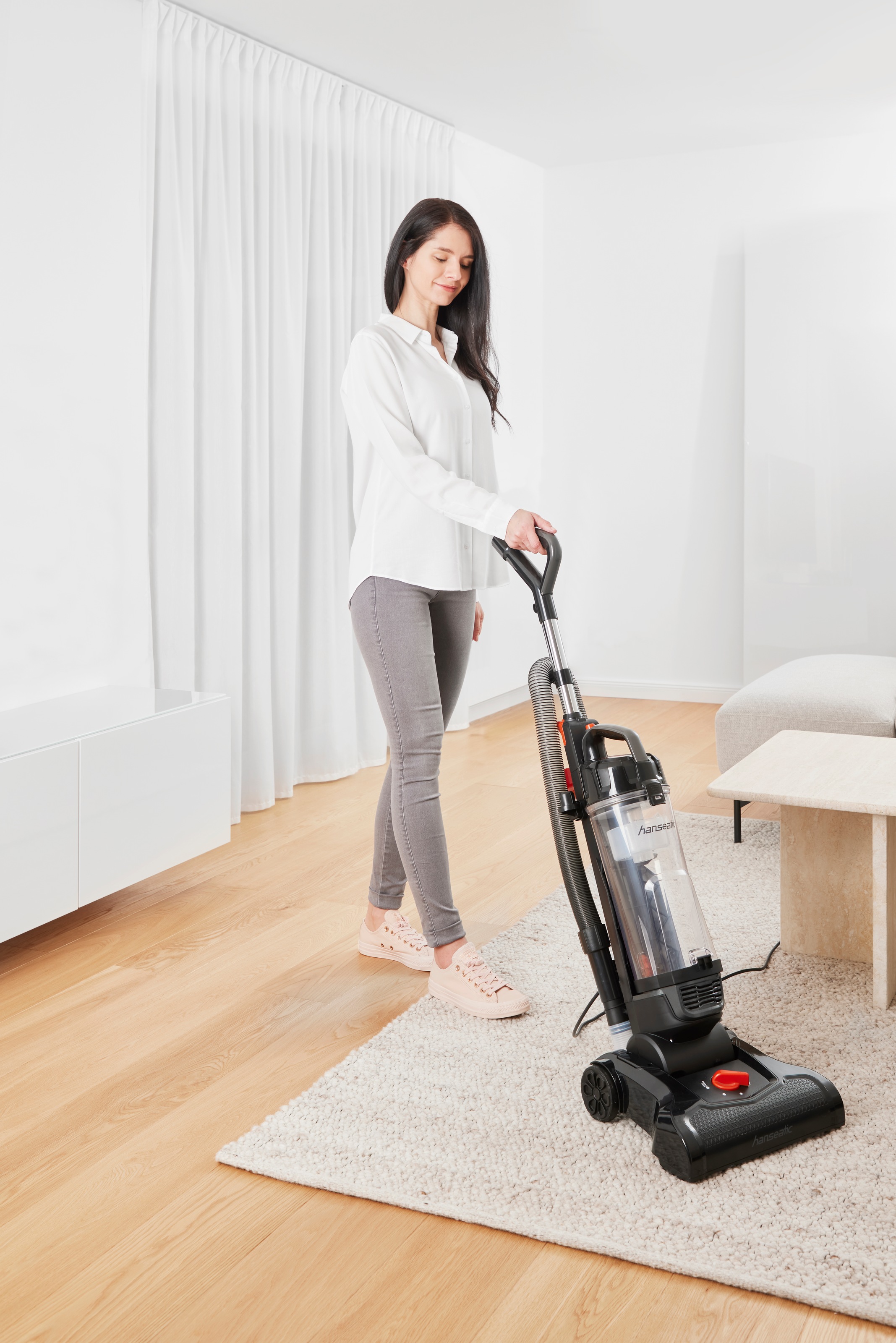 Hanseatic Bürstsauger "HVUR4007BMC Auf Knopfdruck leerbar, Freistehfunktion günstig online kaufen