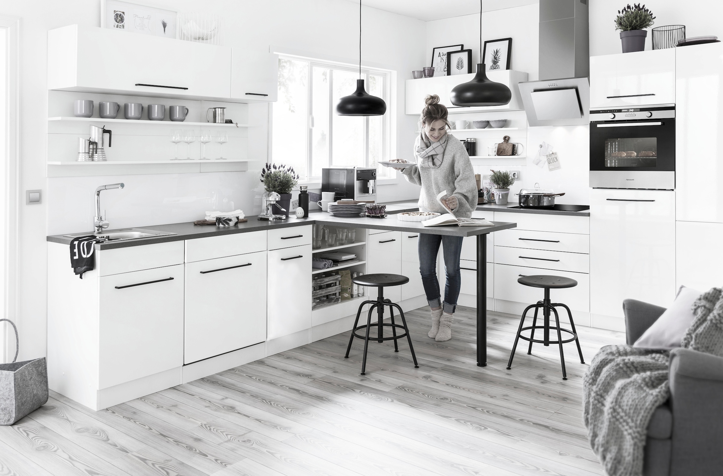 KOCHSTATION Hängeregal »KS-Tulsa«, 100 cm breit, 2 Ablagen