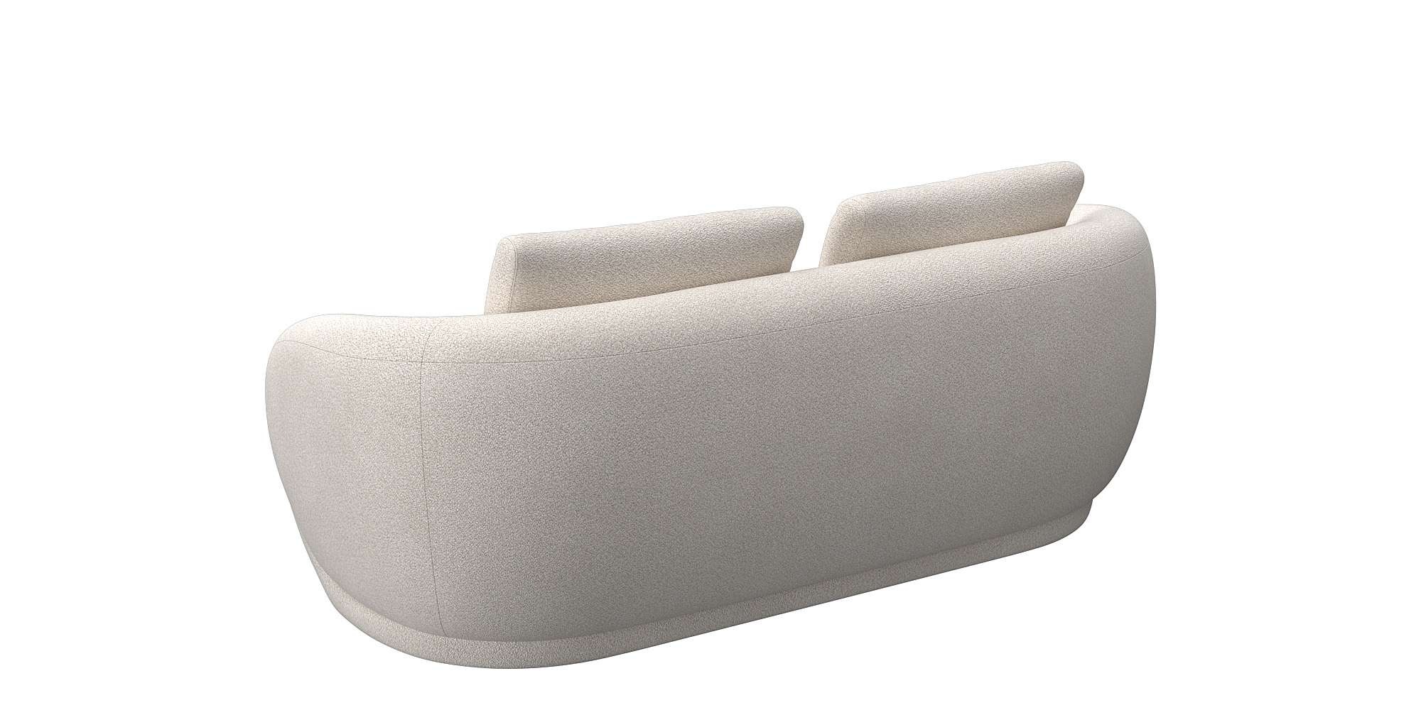 FLEXLUX 2,5-Sitzer »Torino, rund, Couch, Loveseat,«, Modernes, organisches Sofa-Design, Kaltschaum, Wellenunterfederung
